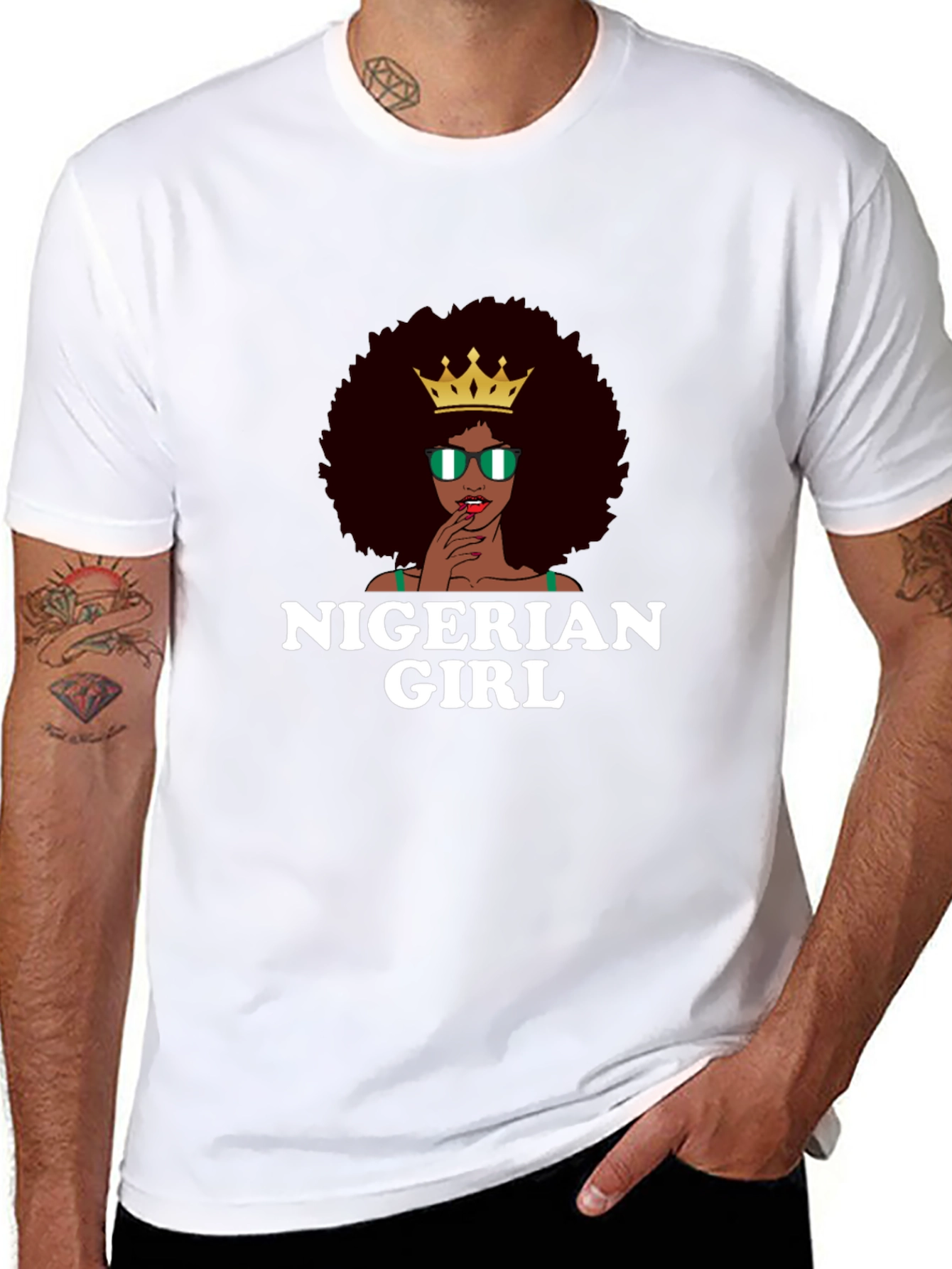 Nigerian Girl T-Shirt - Afro Queen Tee