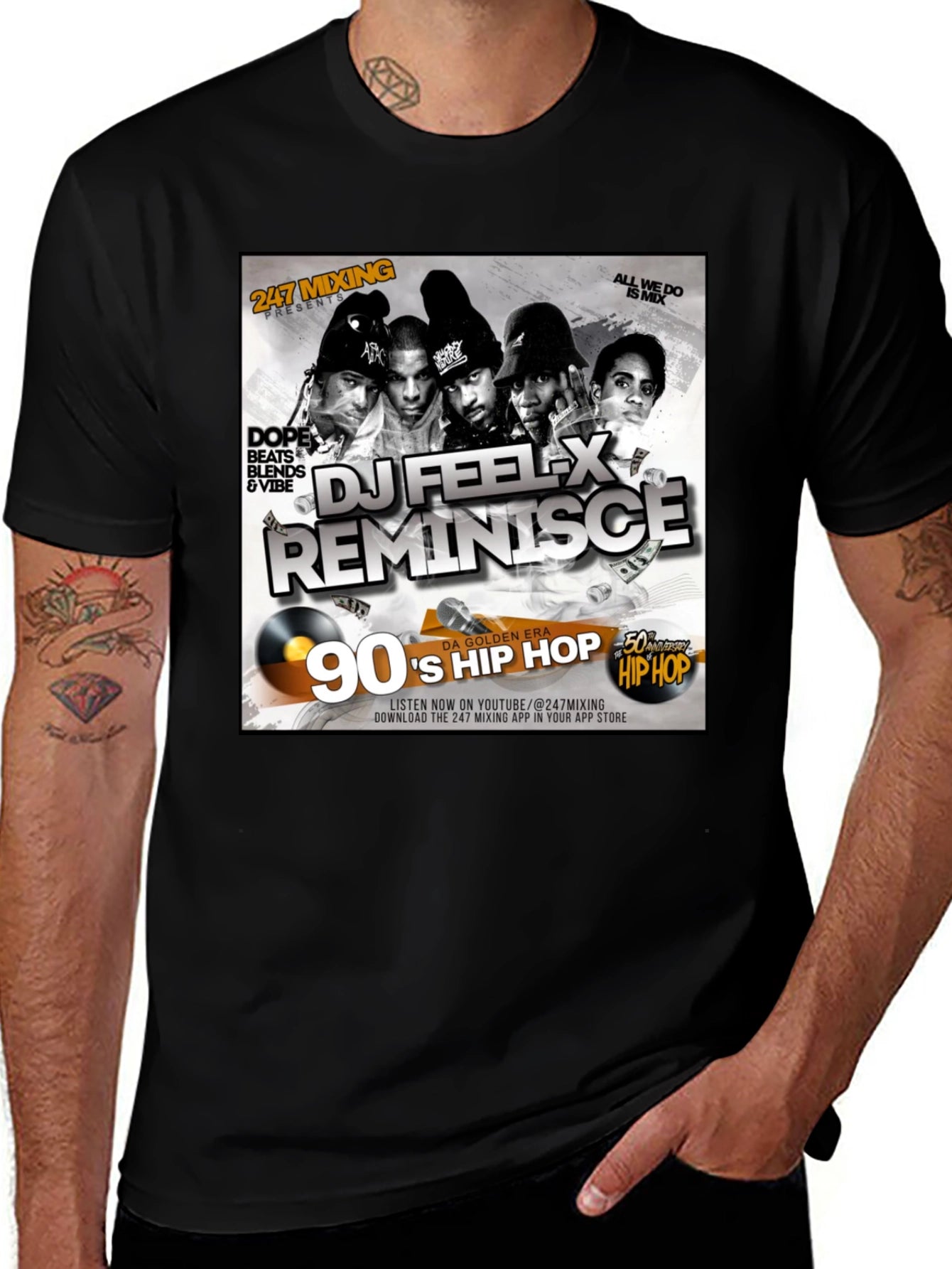 DJ Feel-X 90s Hip Hop T-Shirt