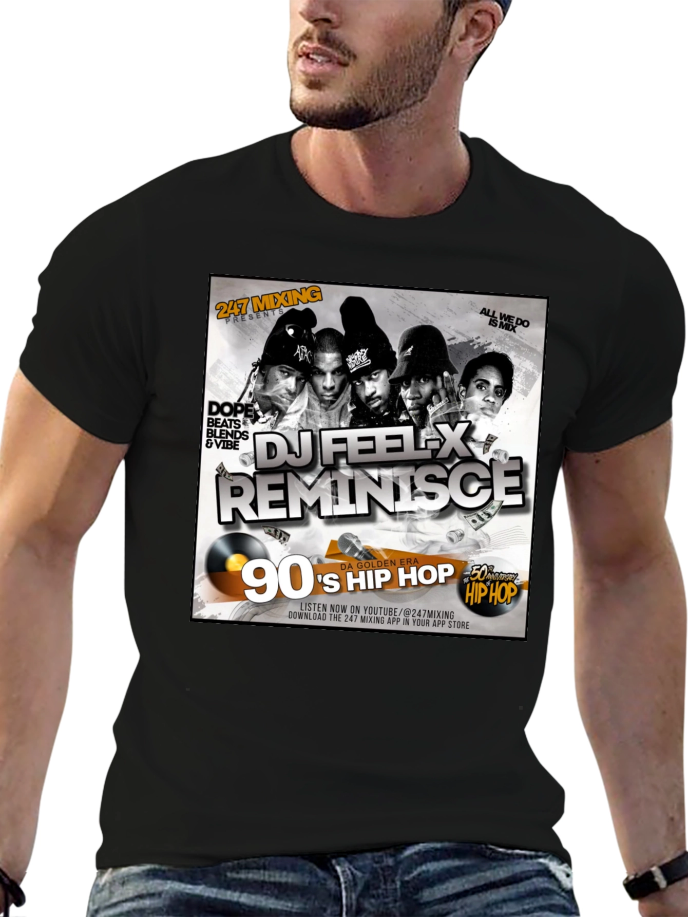 DJ Feel-X 90s Hip Hop T-Shirt