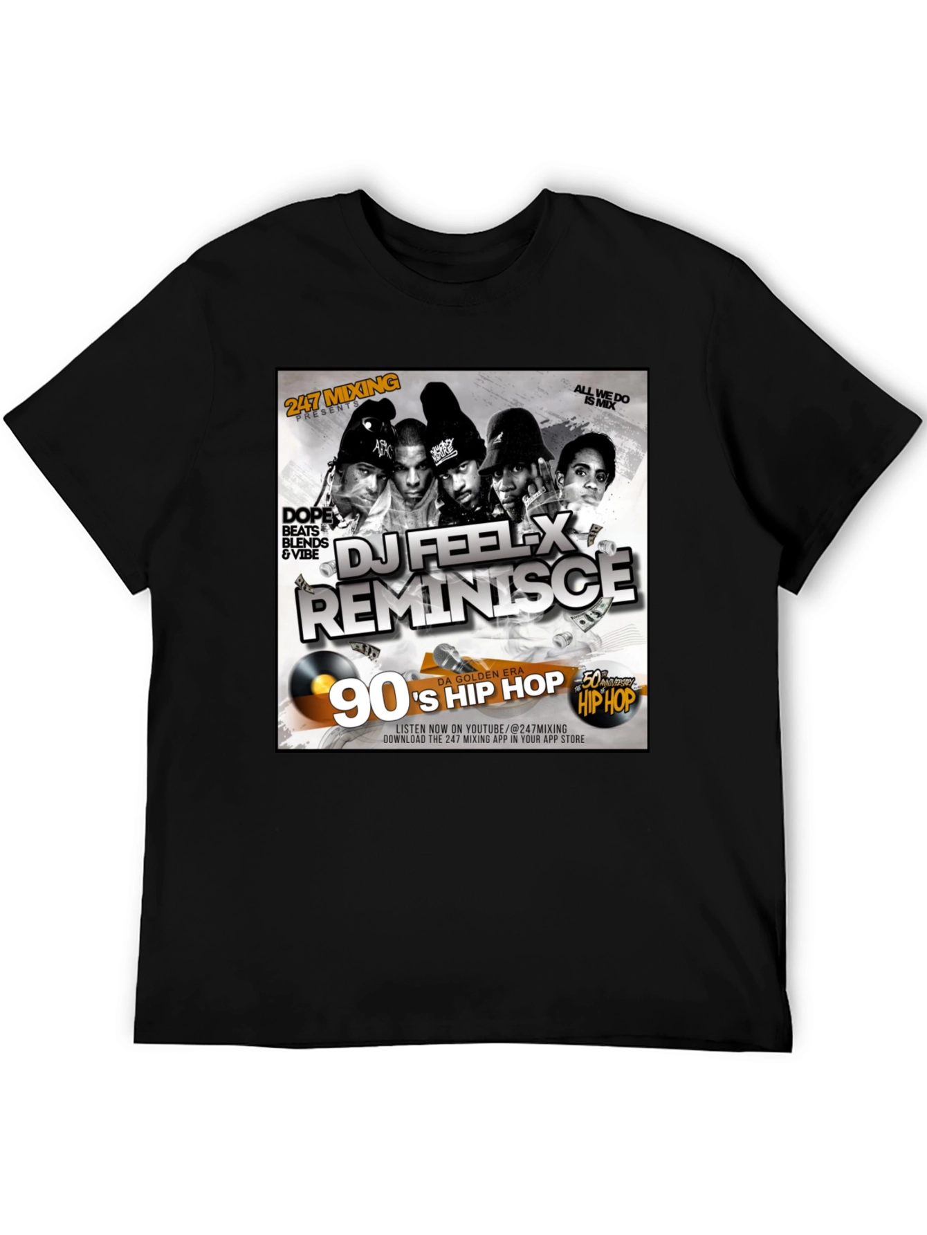 DJ Feel-X 90s Hip Hop T-Shirt