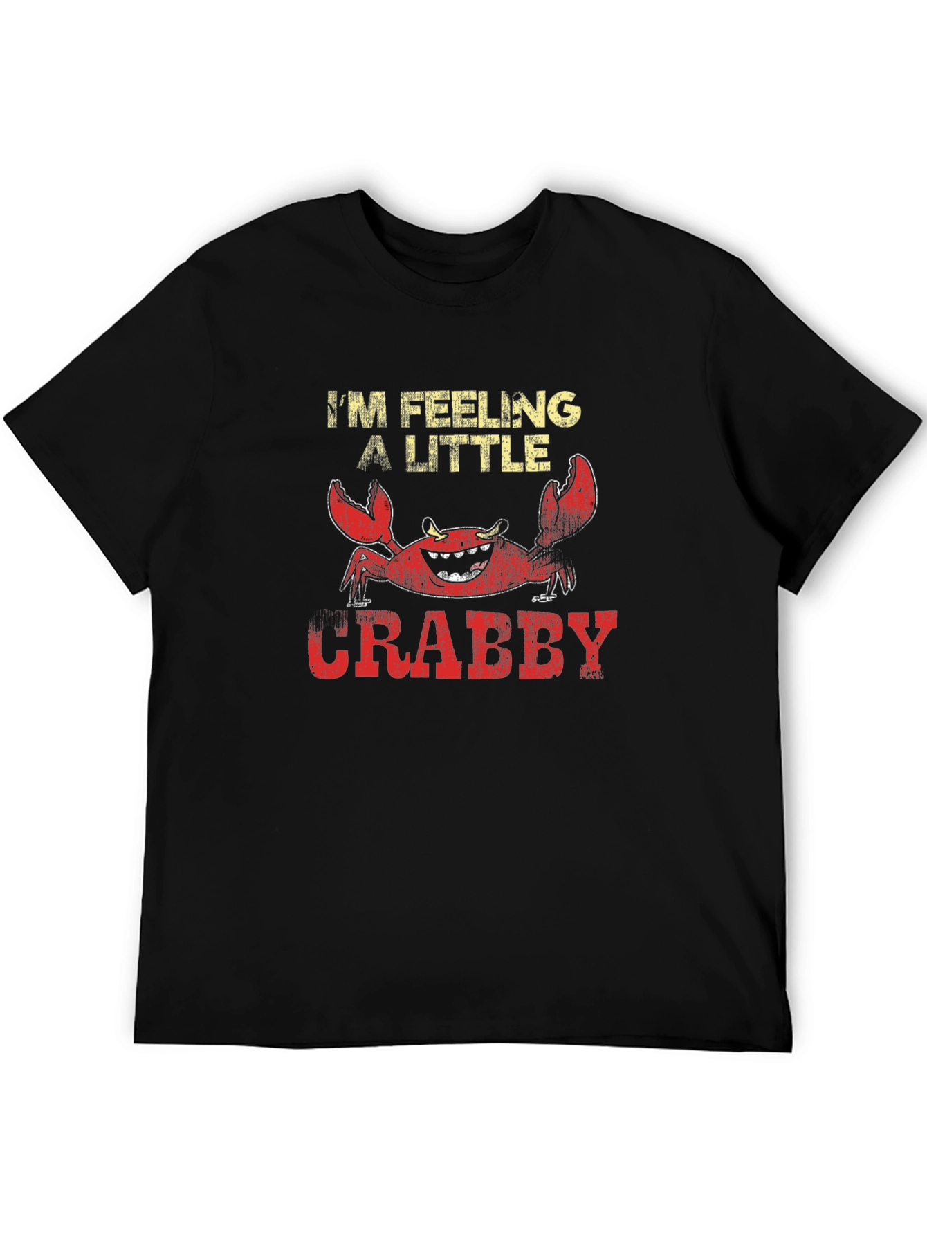 Feeling A Little Crabby T-Shirt Funny Crab Tee