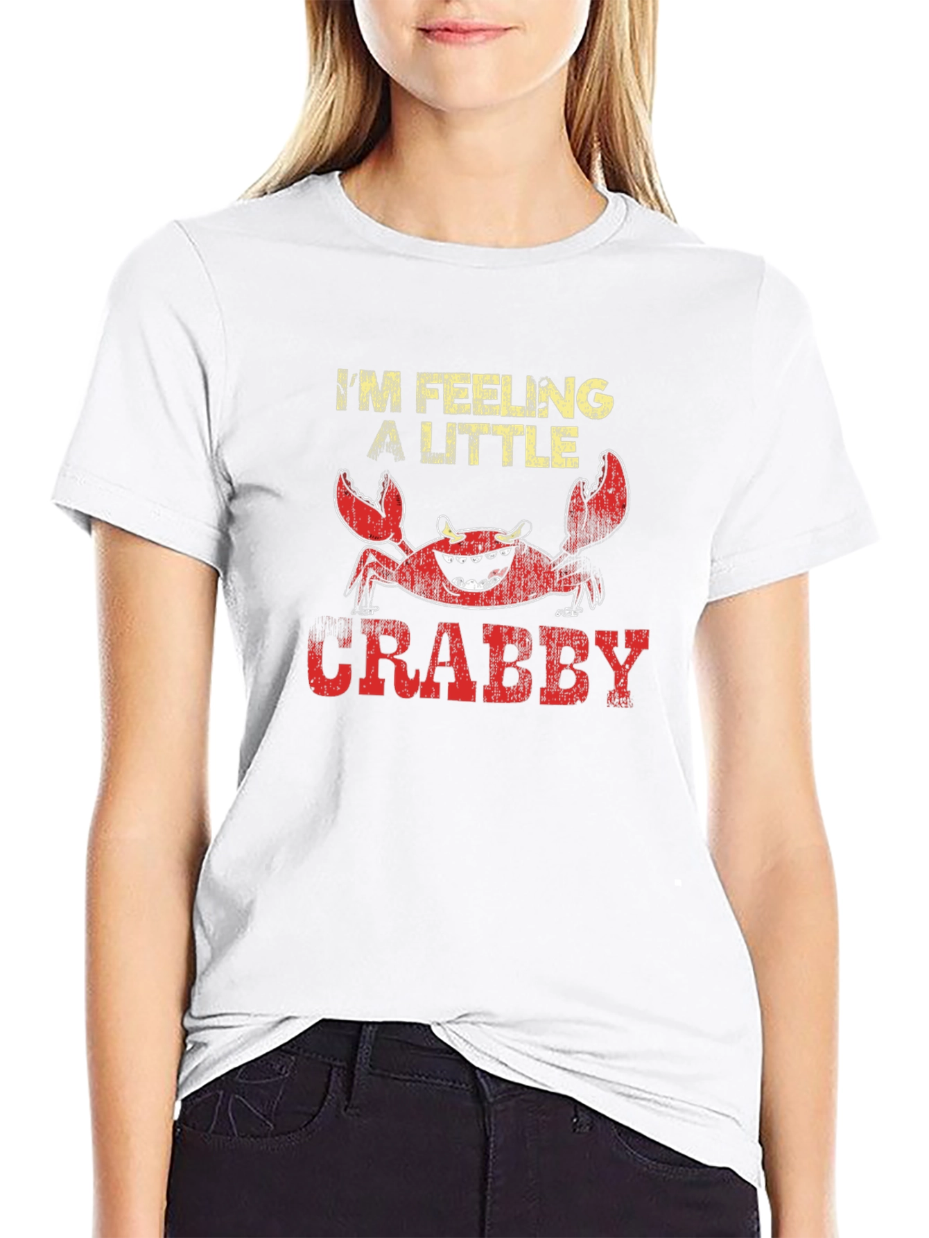 Feeling A Little Crabby T-Shirt Funny Crab Tee