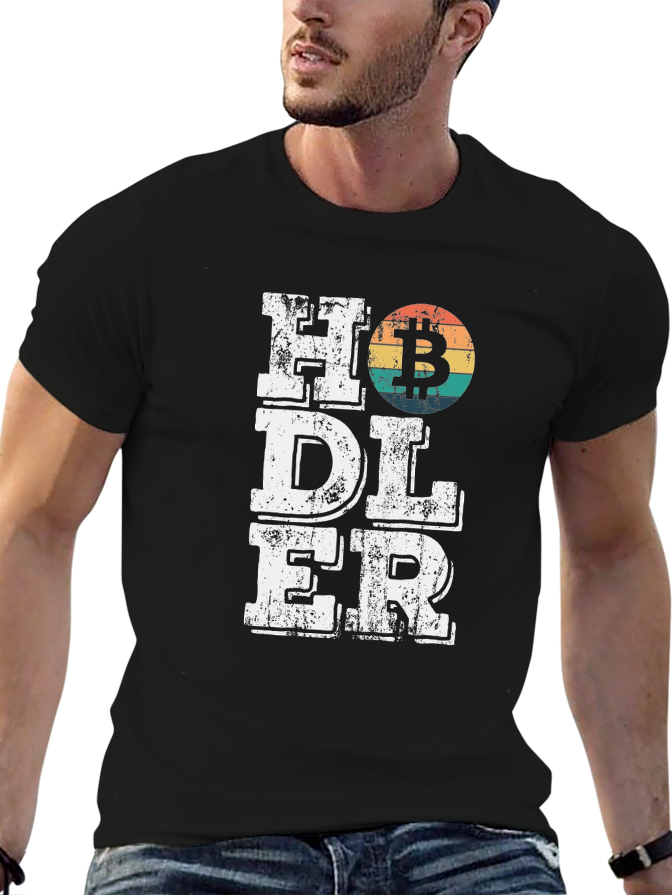 HODLER Bitcoin Crypto T-Shirt - Black
