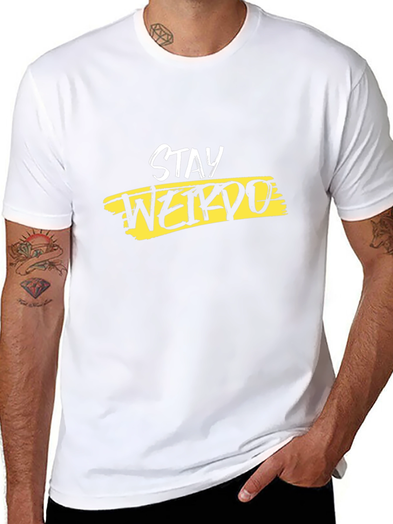 Stay Weirdo Black T-Shirt