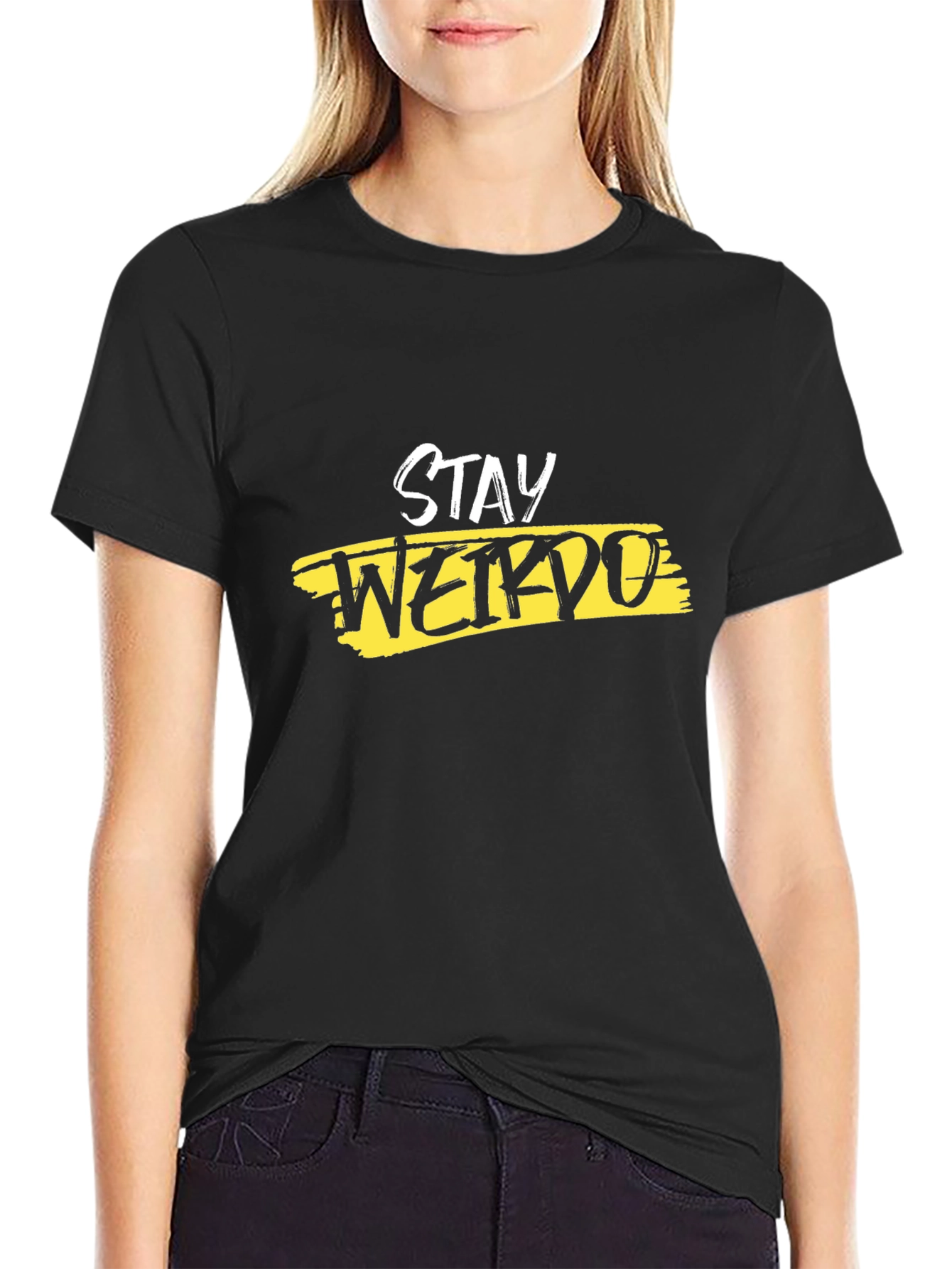 Stay Weirdo Black T-Shirt