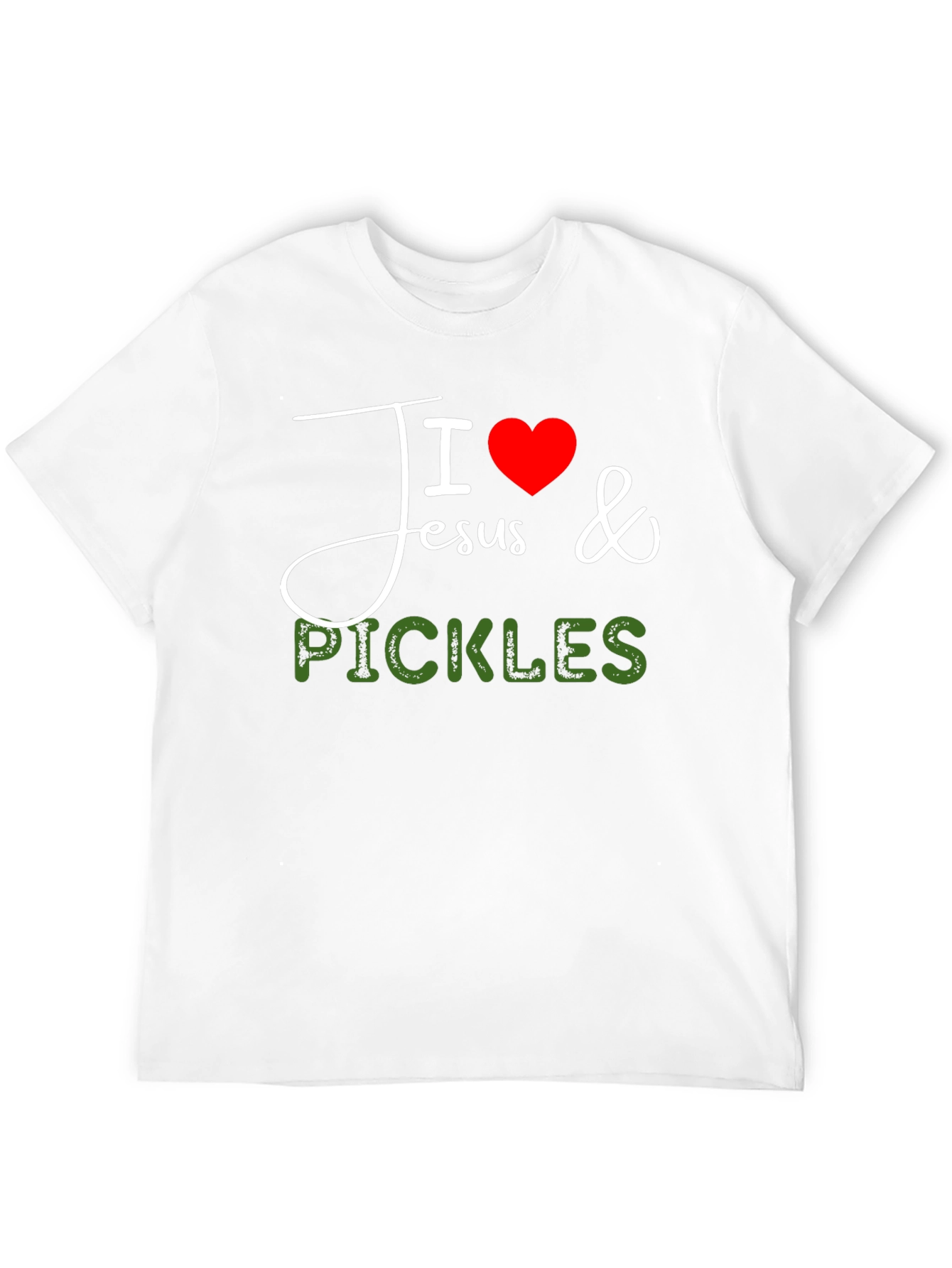 I Love Jesus & Pickles Graphic T-Shirt