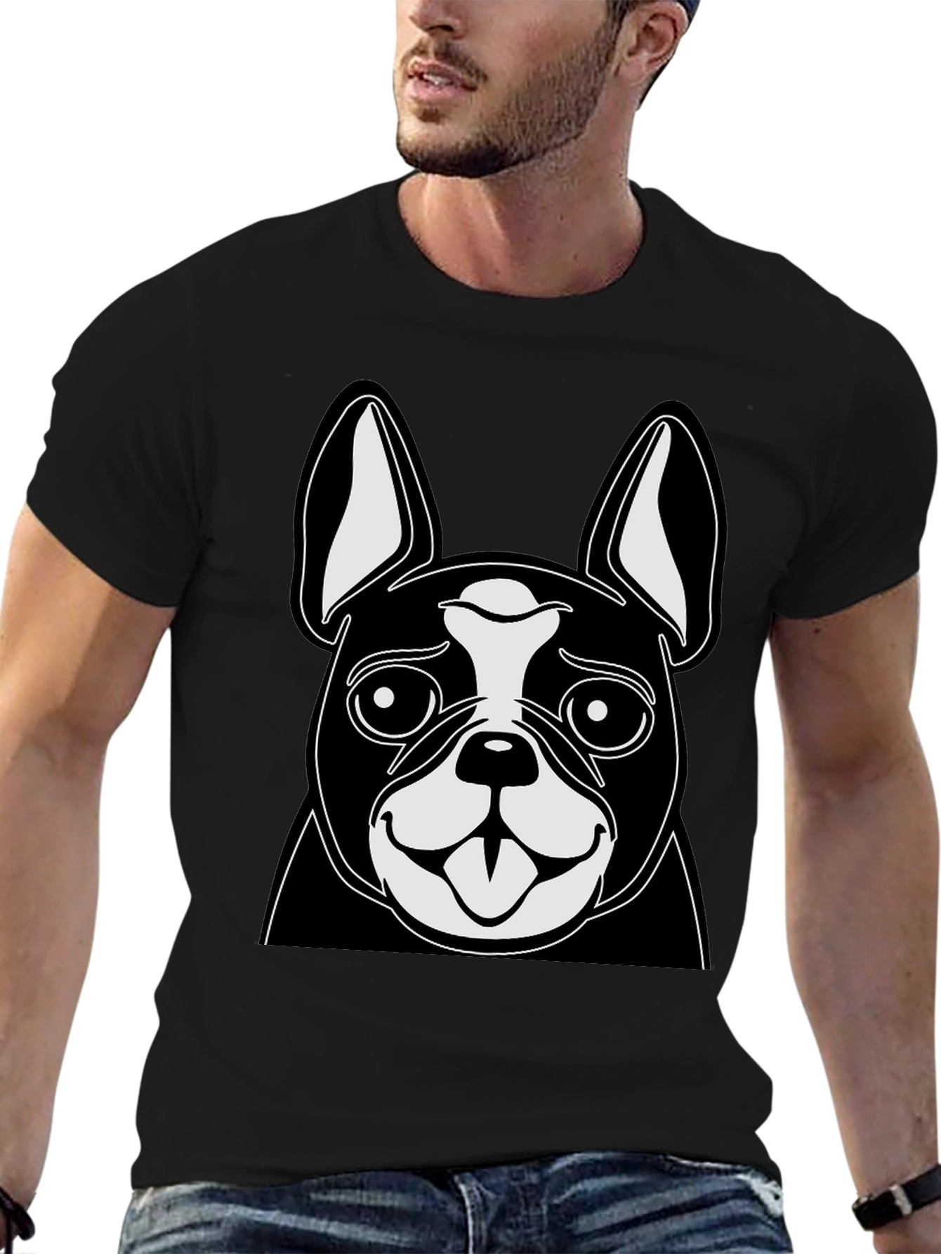 Boston Terrier Graphic Tee - Cute Dog Lover Shirt
