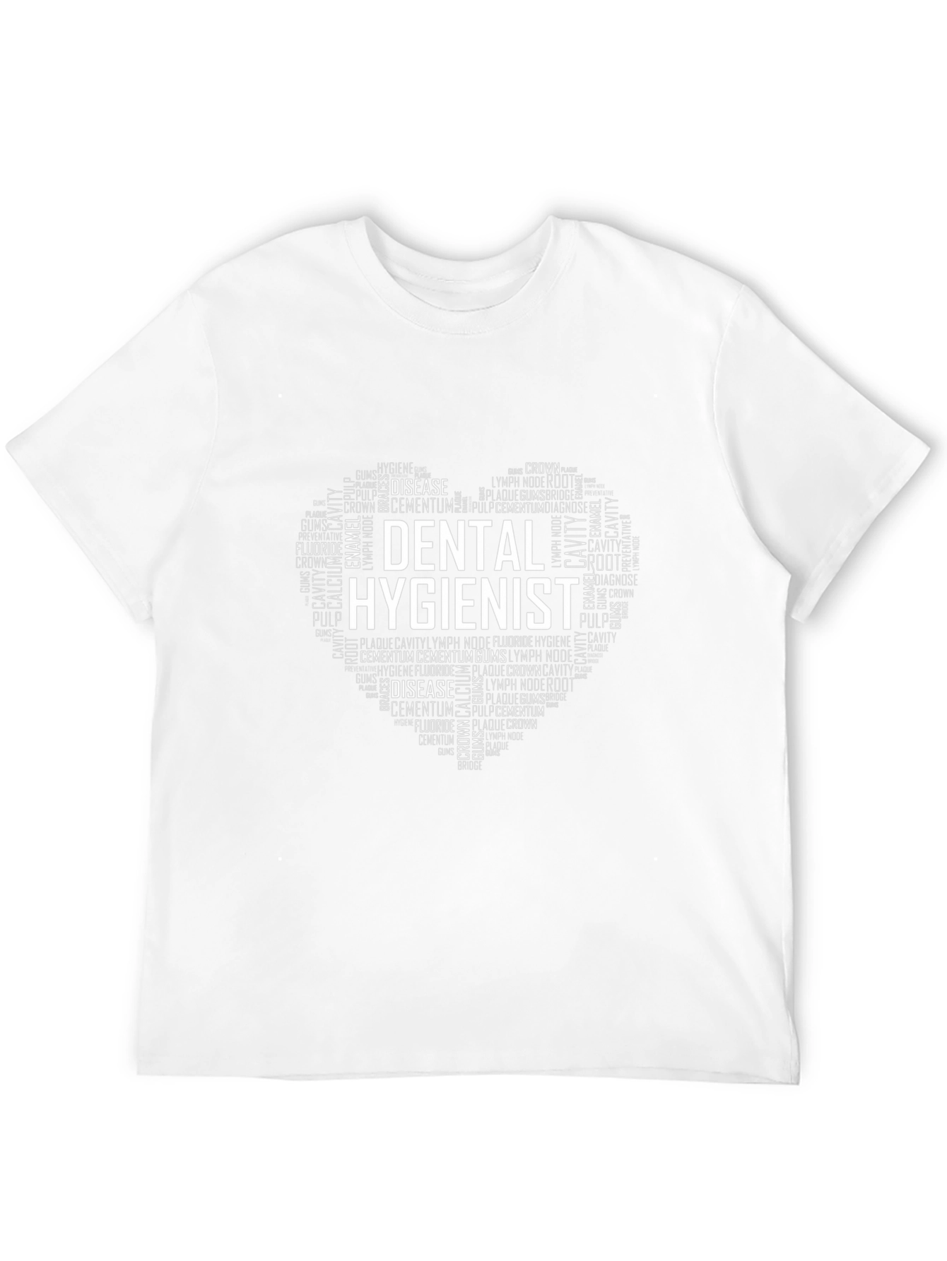 Dental Hygienist Heart Word Art T-Shirt