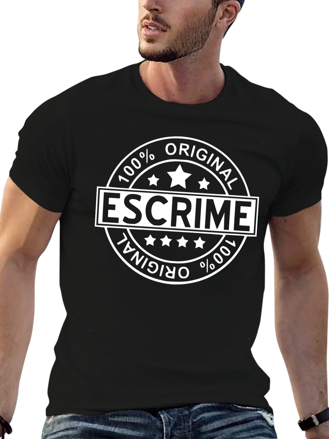 100% Original Escrime Black T-Shirt