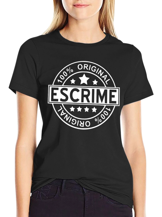 100% Original Escrime Black T-Shirt