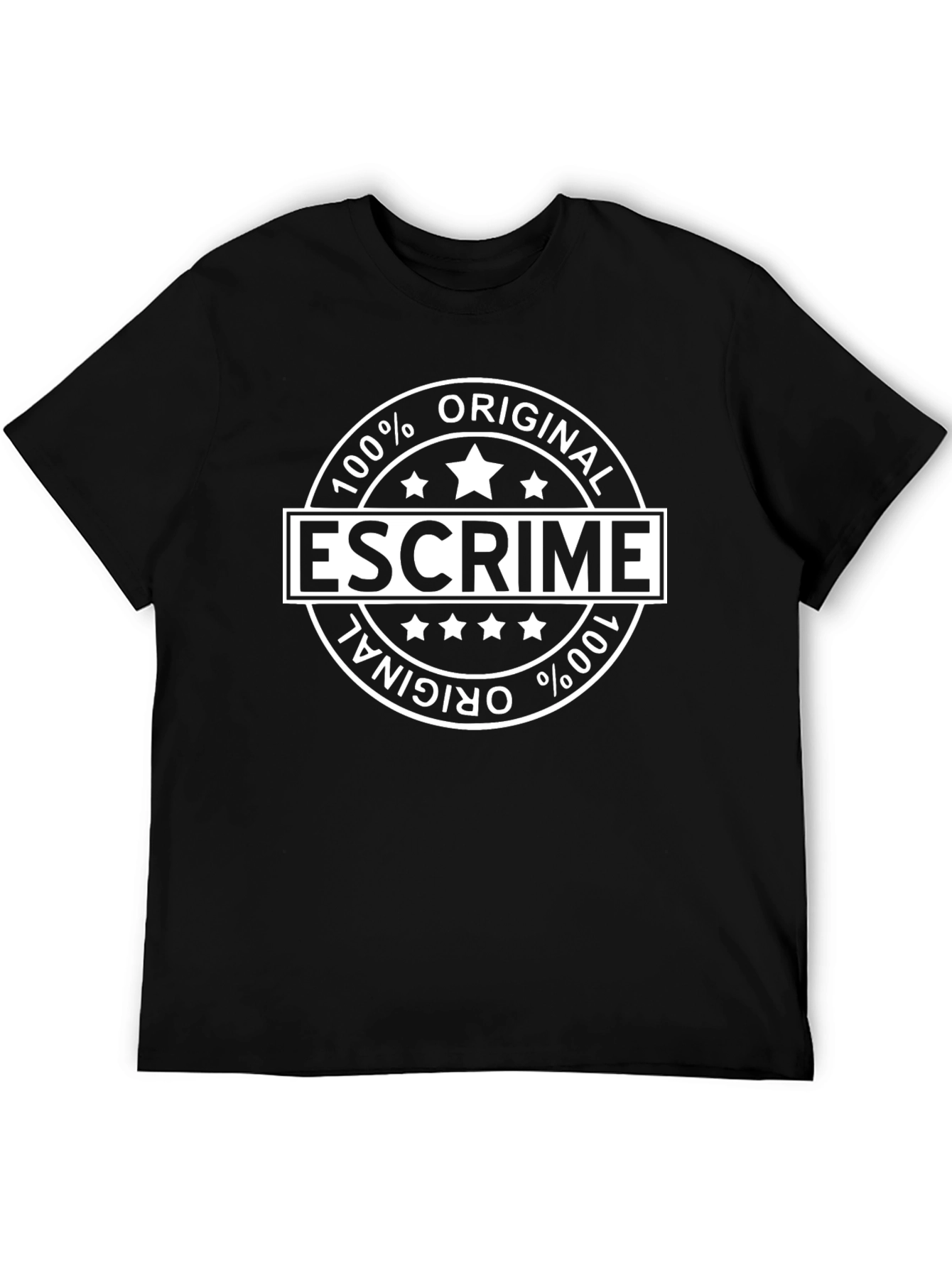 100% Original Escrime Black T-Shirt