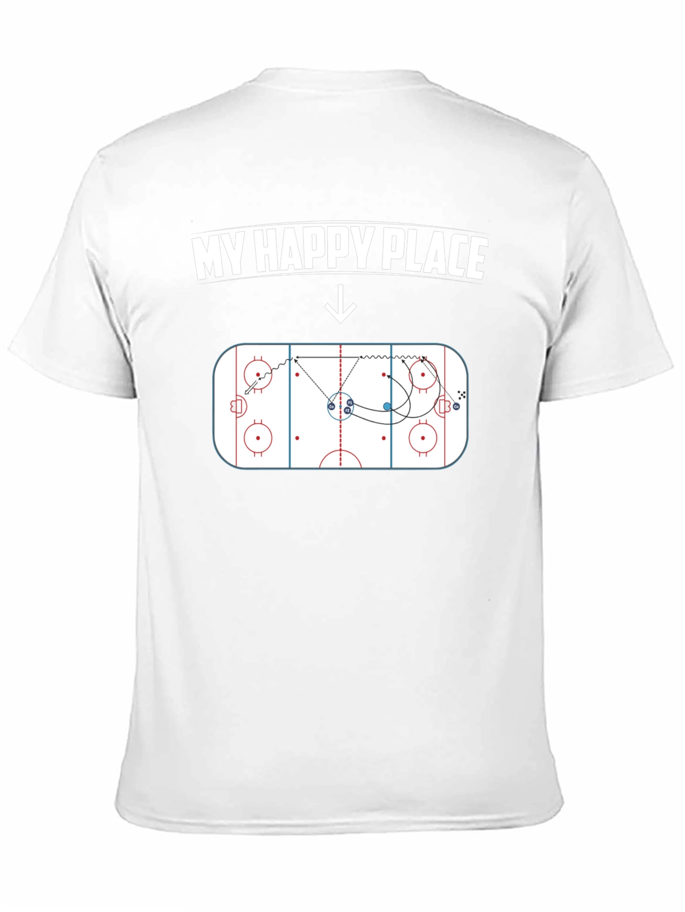 My Happy Place Hockey Play T-Shirt