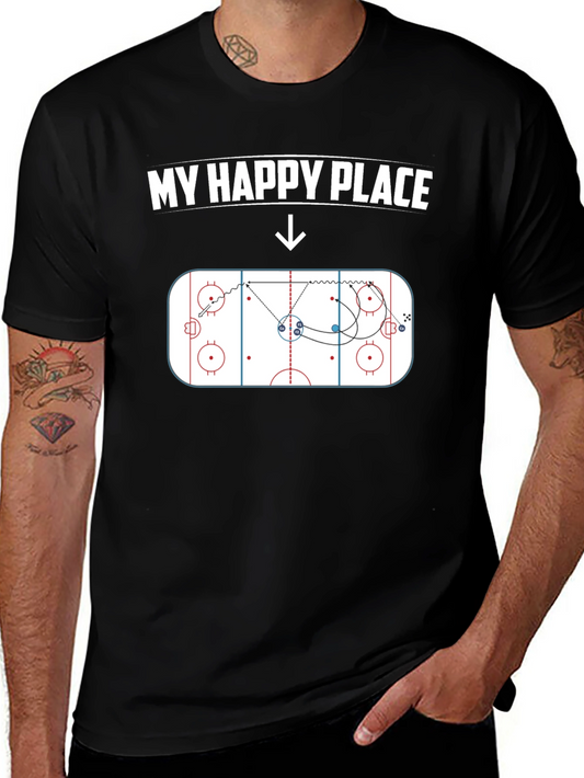 My Happy Place Hockey Play T-Shirt