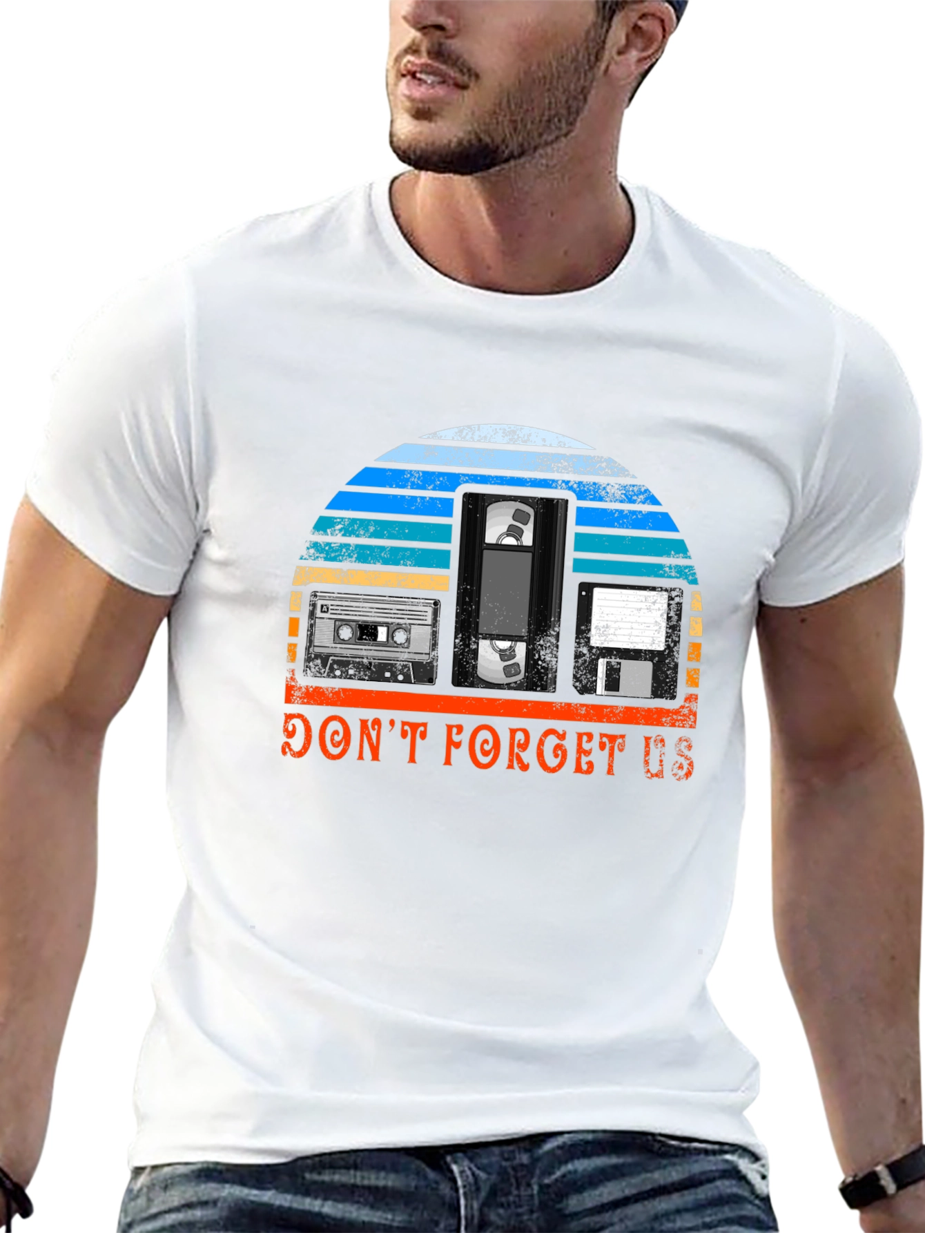 Retro Media T-Shirt - Dont Forget Us!