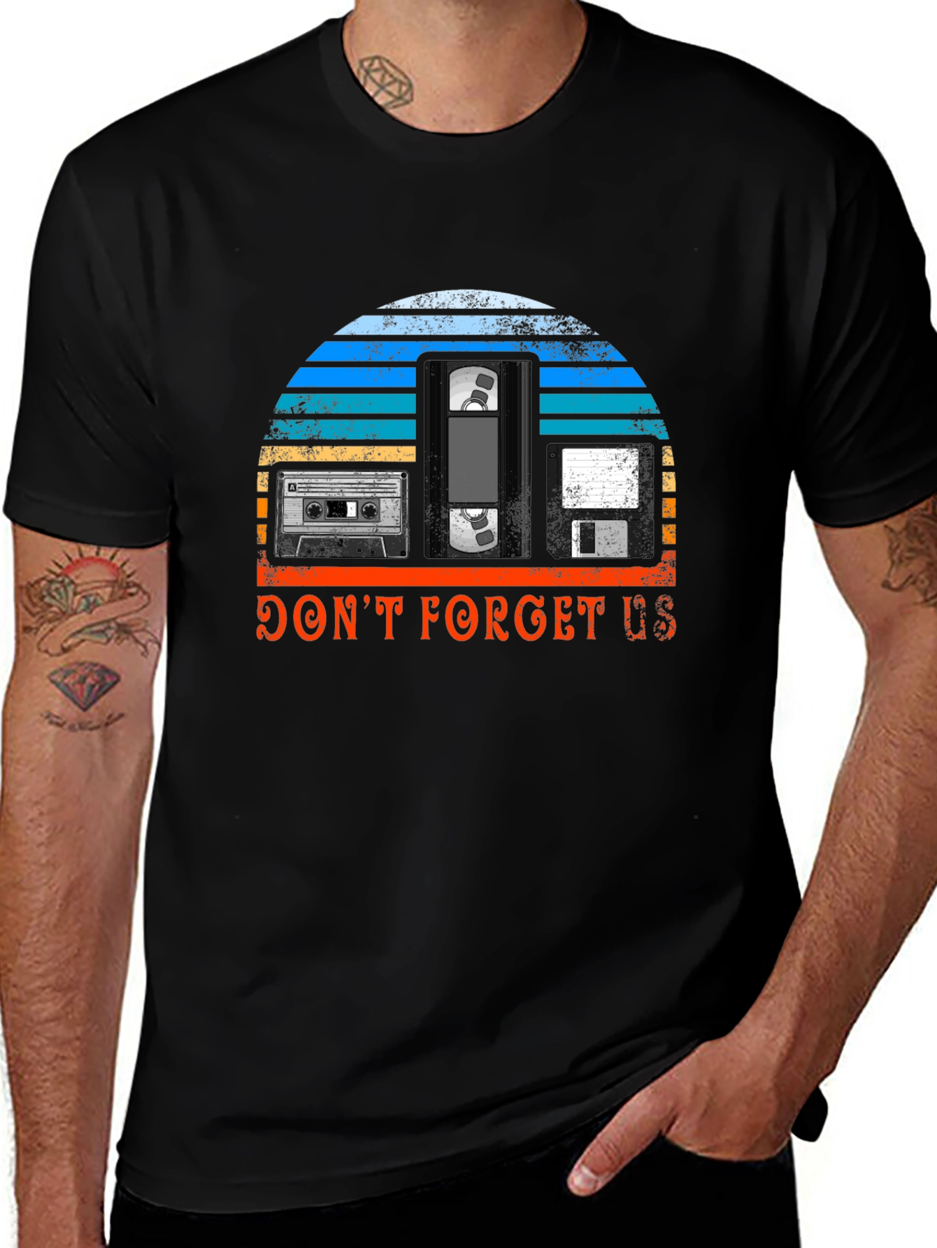 Retro Media T-Shirt - Dont Forget Us!