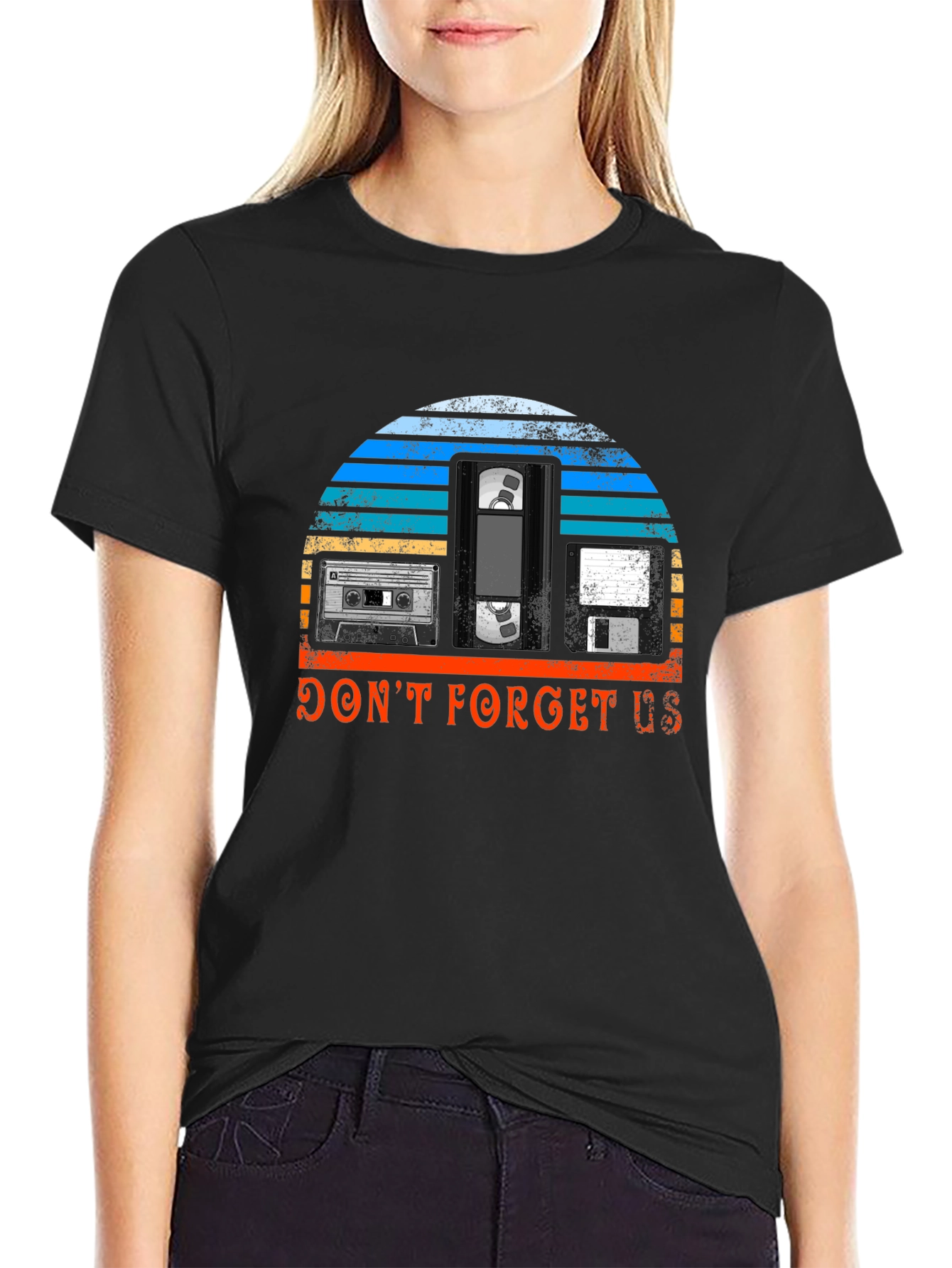 Retro Media T-Shirt - Dont Forget Us!