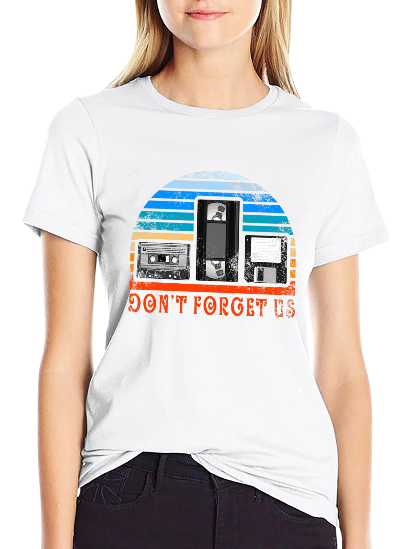 Retro Media T-Shirt - Dont Forget Us!