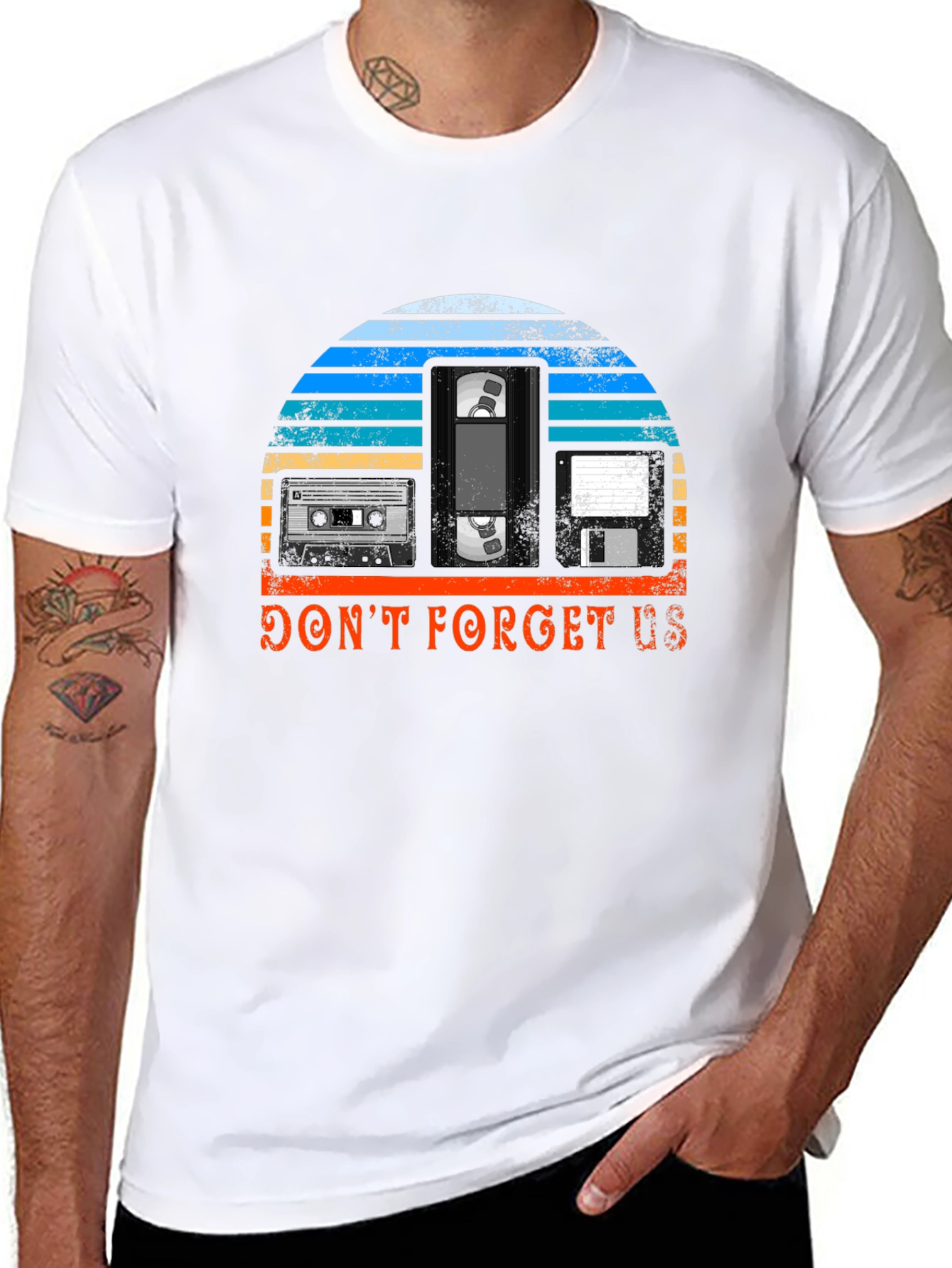 Retro Media T-Shirt - Dont Forget Us!