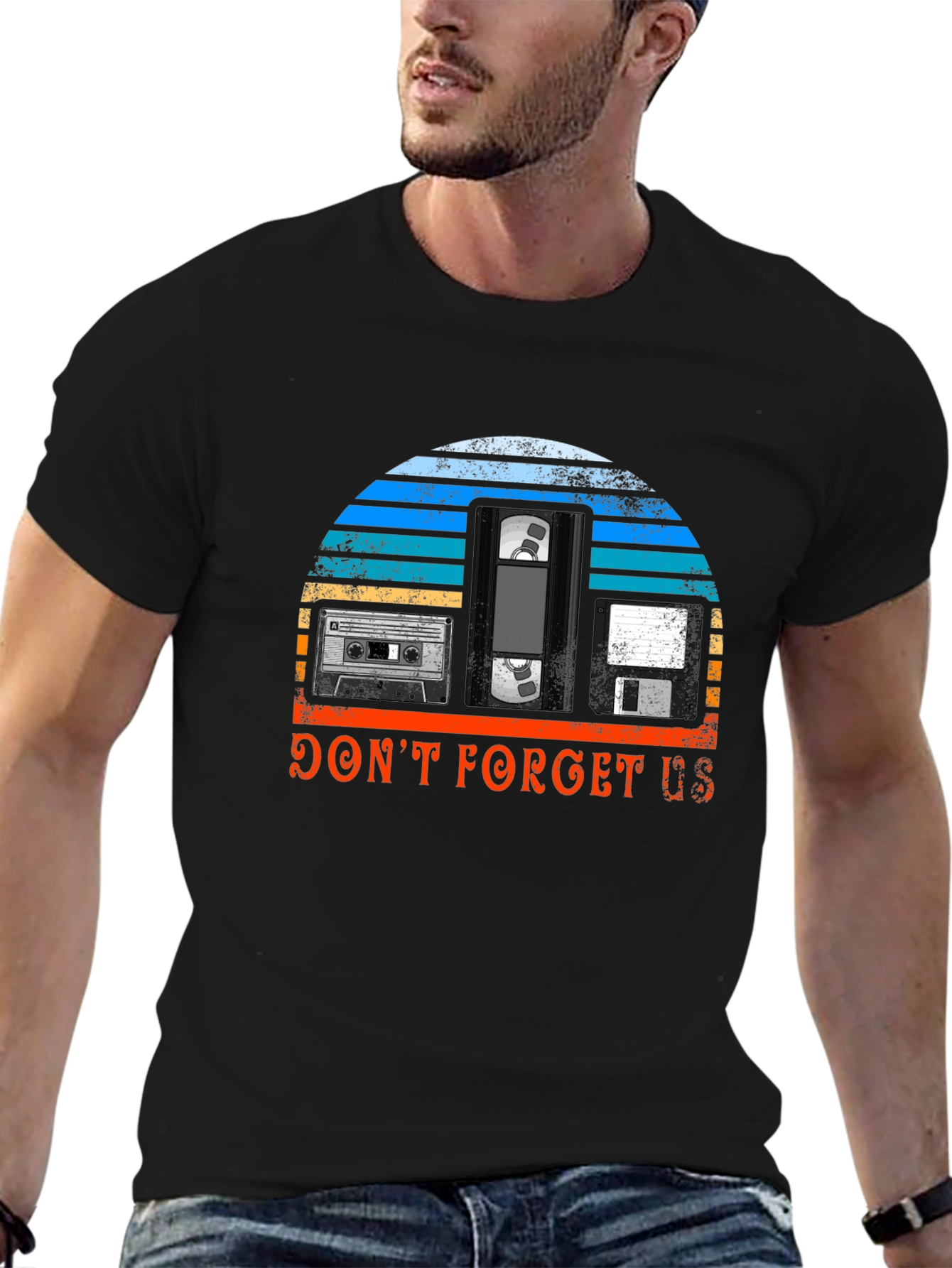 Retro Media T-Shirt - Dont Forget Us!