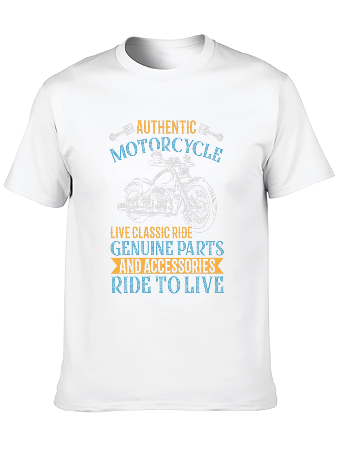 Authentic Motorcycle Ride T-Shirt - Classic Biker Style