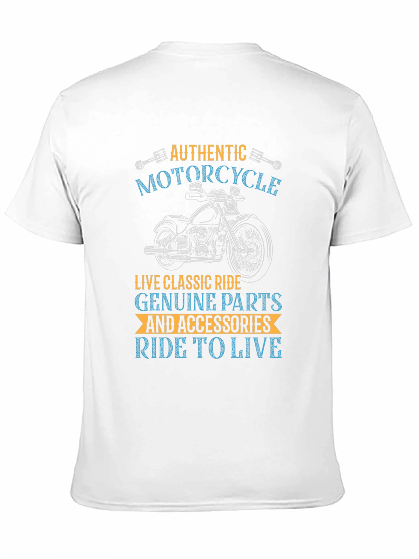 Authentic Motorcycle Ride T-Shirt - Classic Biker Style