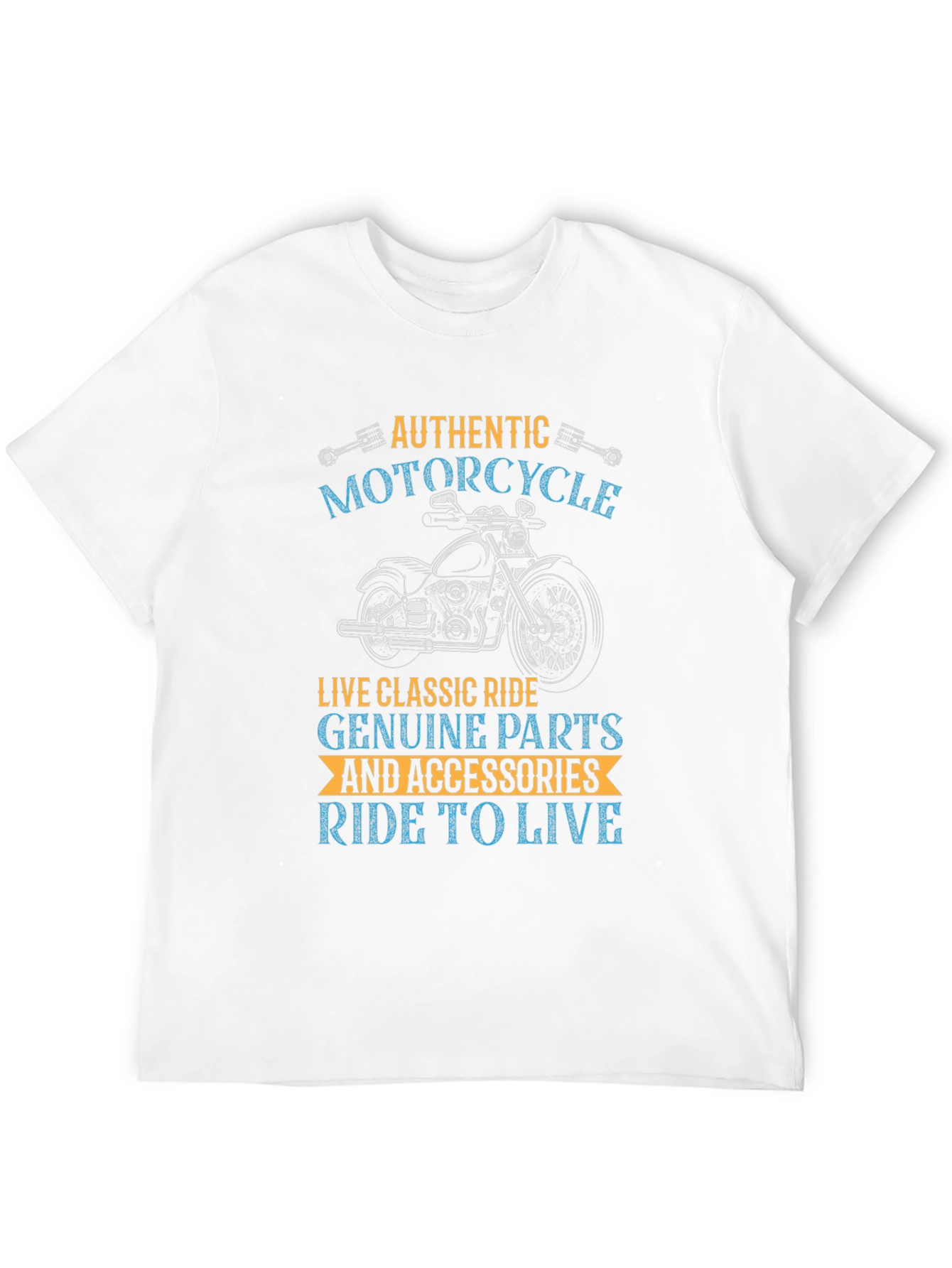 Authentic Motorcycle Ride T-Shirt - Classic Biker Style
