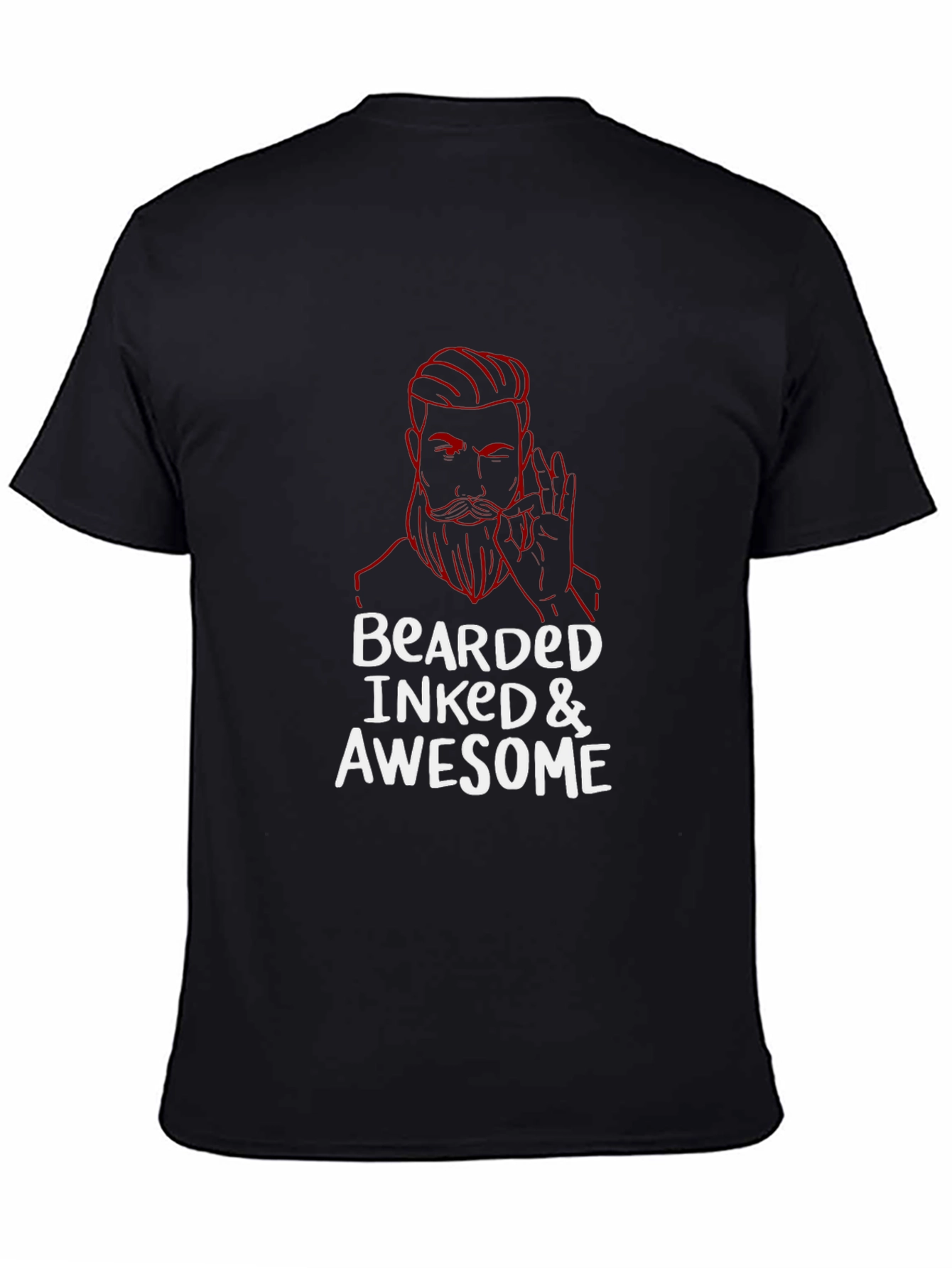 Bearded Inked Awesome Graphic T-Shirt