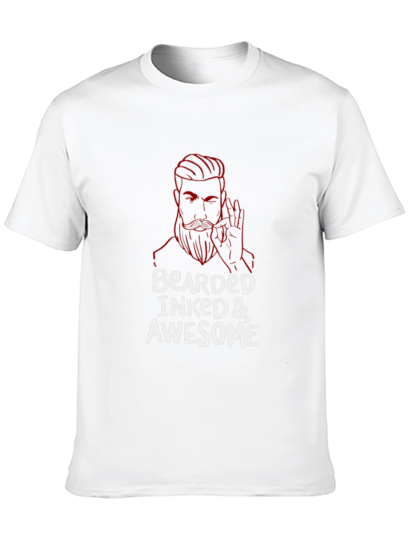 Bearded Inked Awesome Graphic T-Shirt