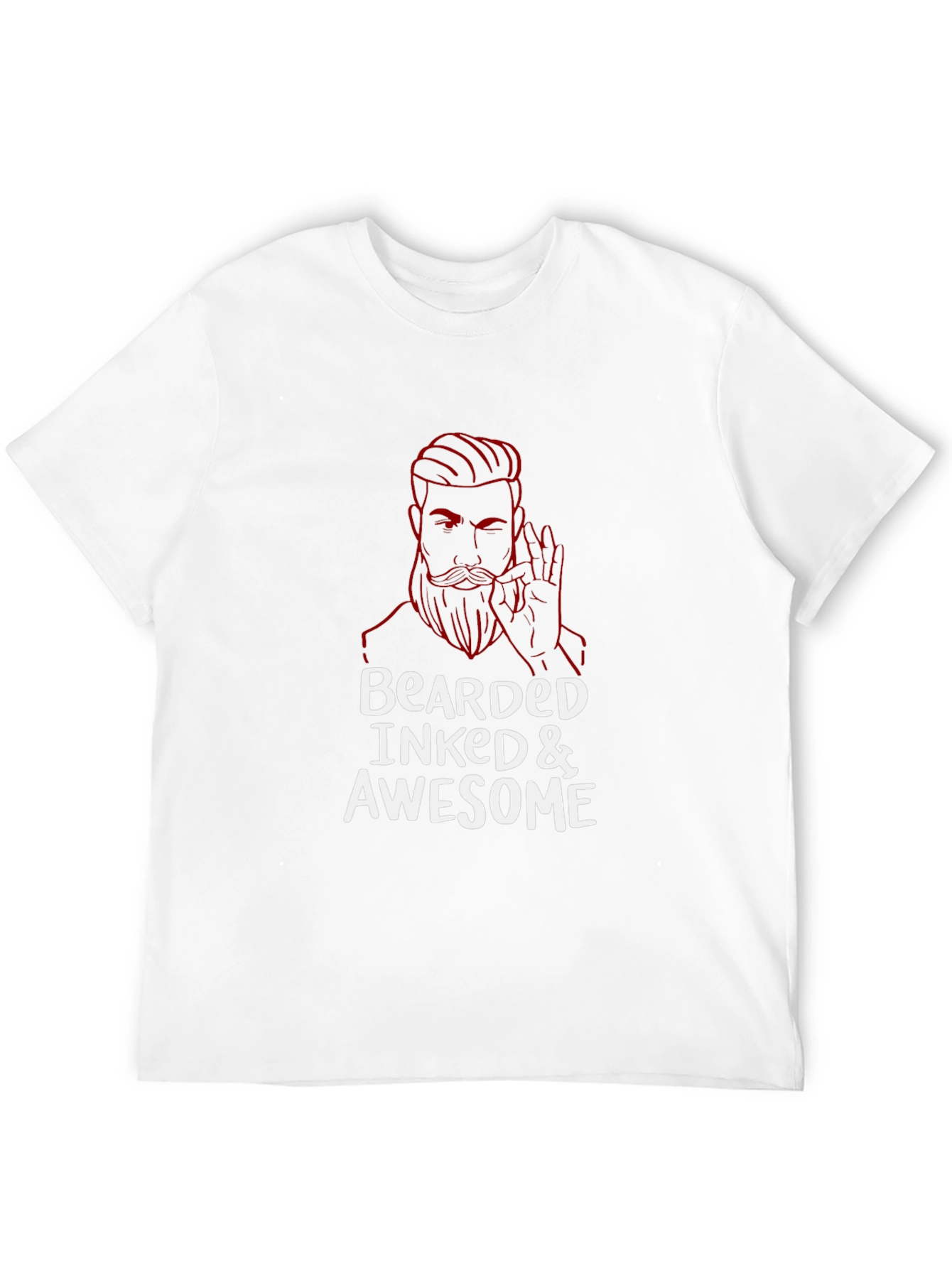 Bearded Inked Awesome Graphic T-Shirt