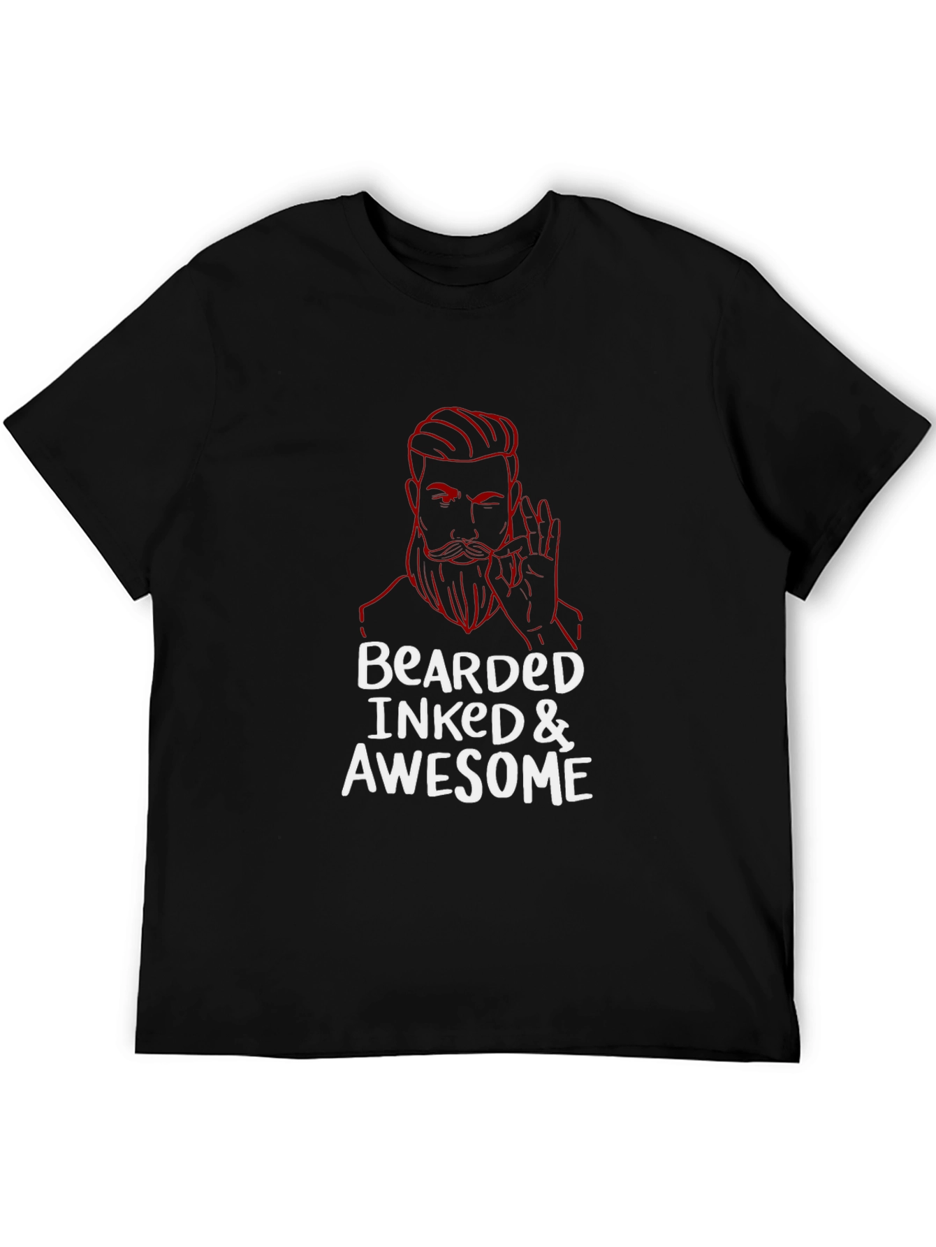 Bearded Inked Awesome Graphic T-Shirt