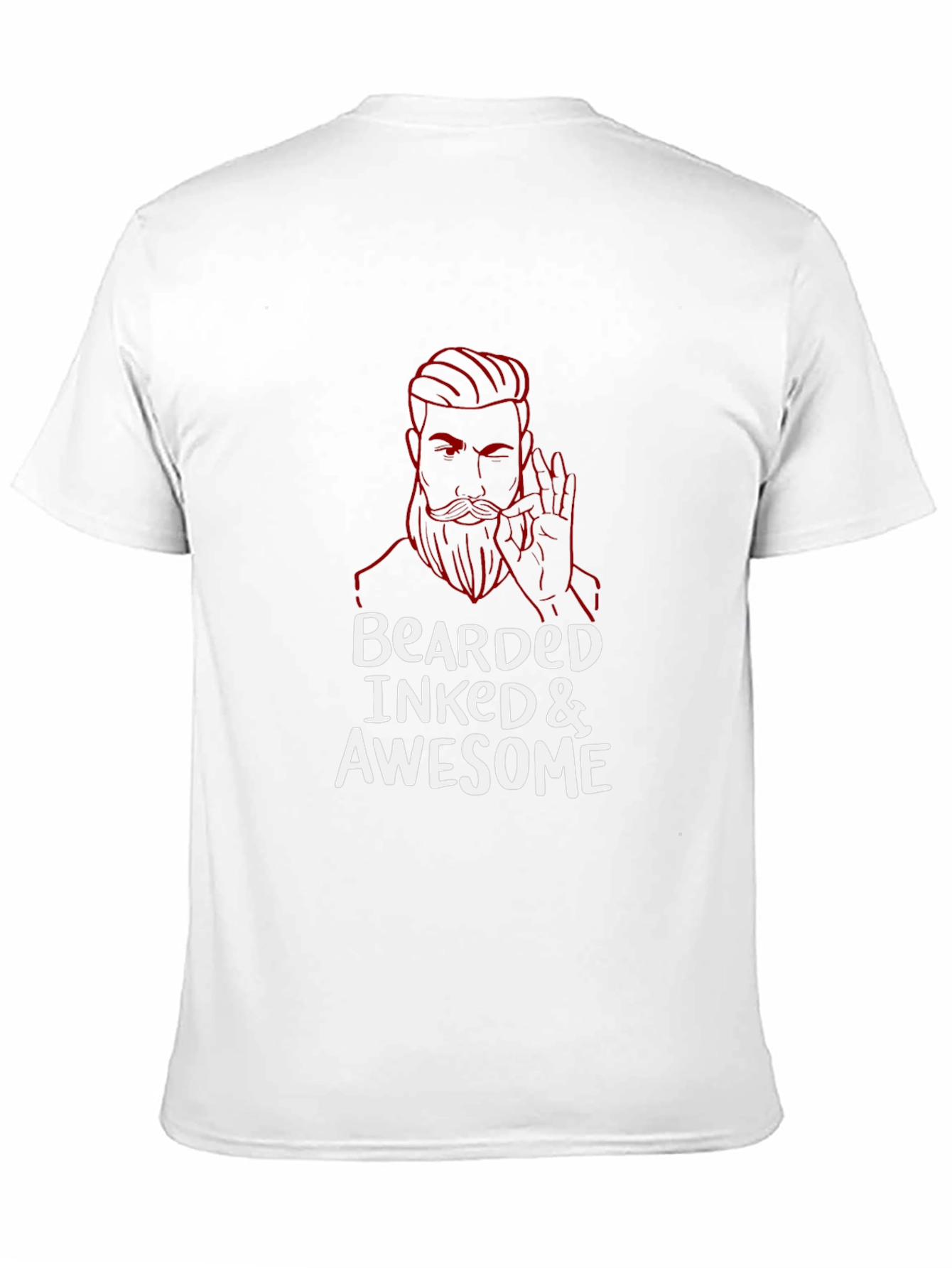 Bearded Inked Awesome Graphic T-Shirt