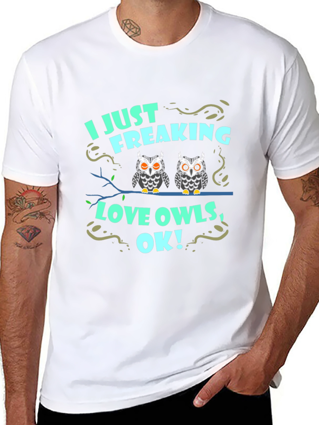 I Just Freaking Love Owls Graphic Tee