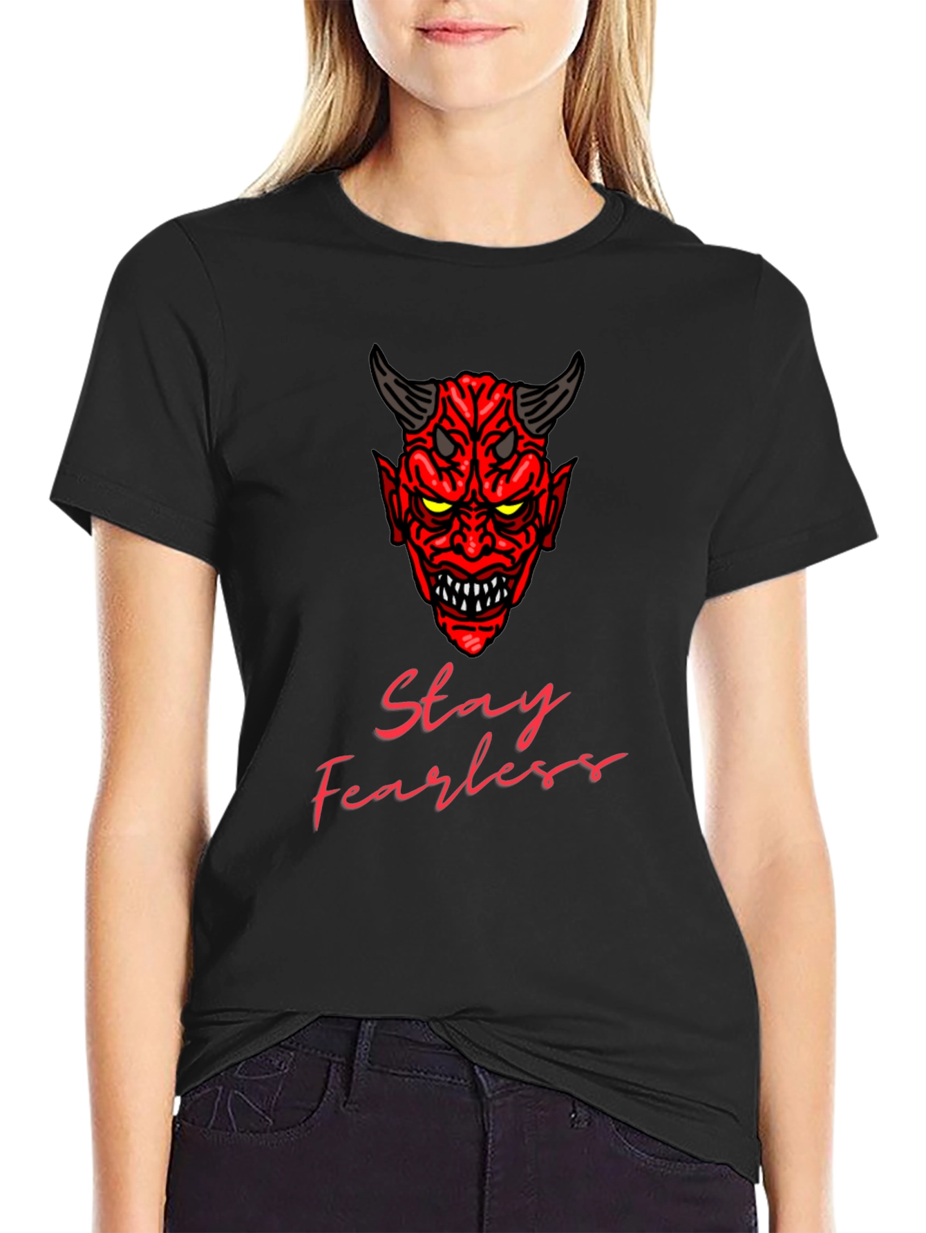 Stay Fearless Devil Graphic T-Shirt
