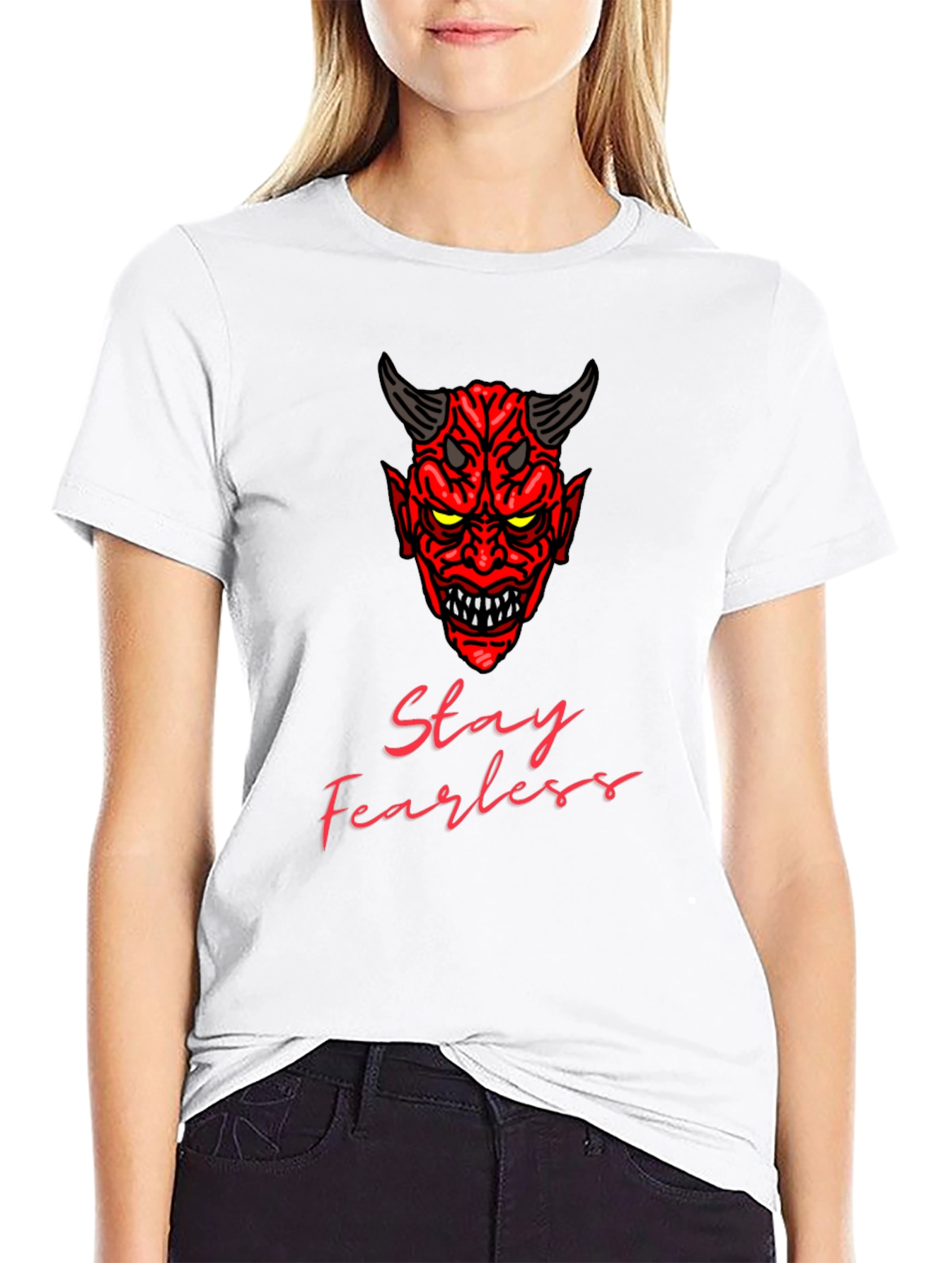 Stay Fearless Devil Graphic T-Shirt