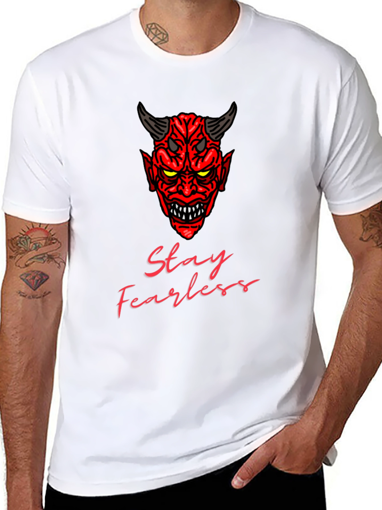 Stay Fearless Devil Graphic T-Shirt