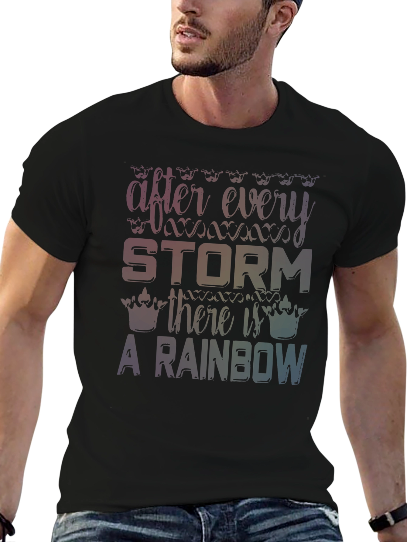 Rainbow After the Storm Graphic T-Shirt