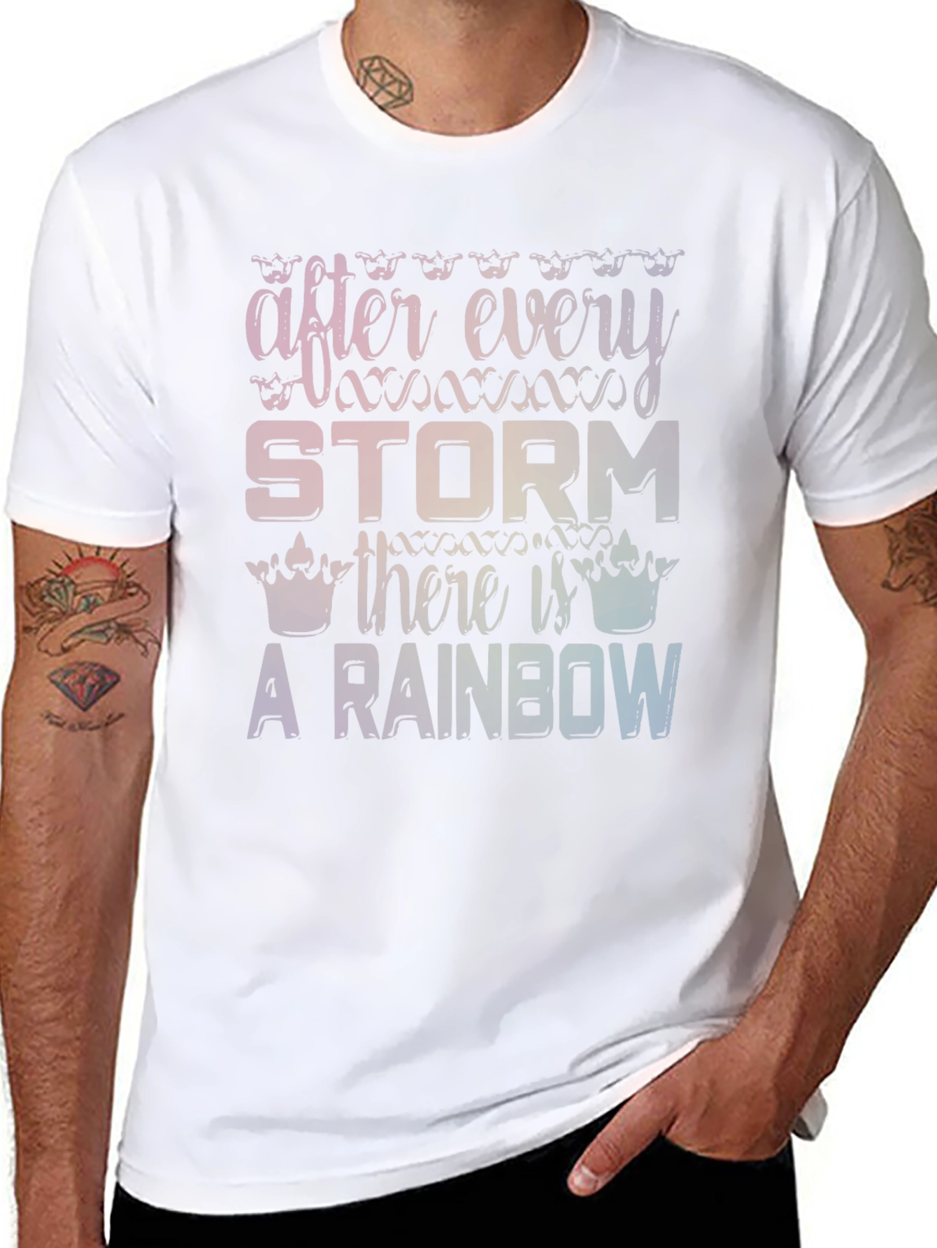 Rainbow After the Storm Graphic T-Shirt