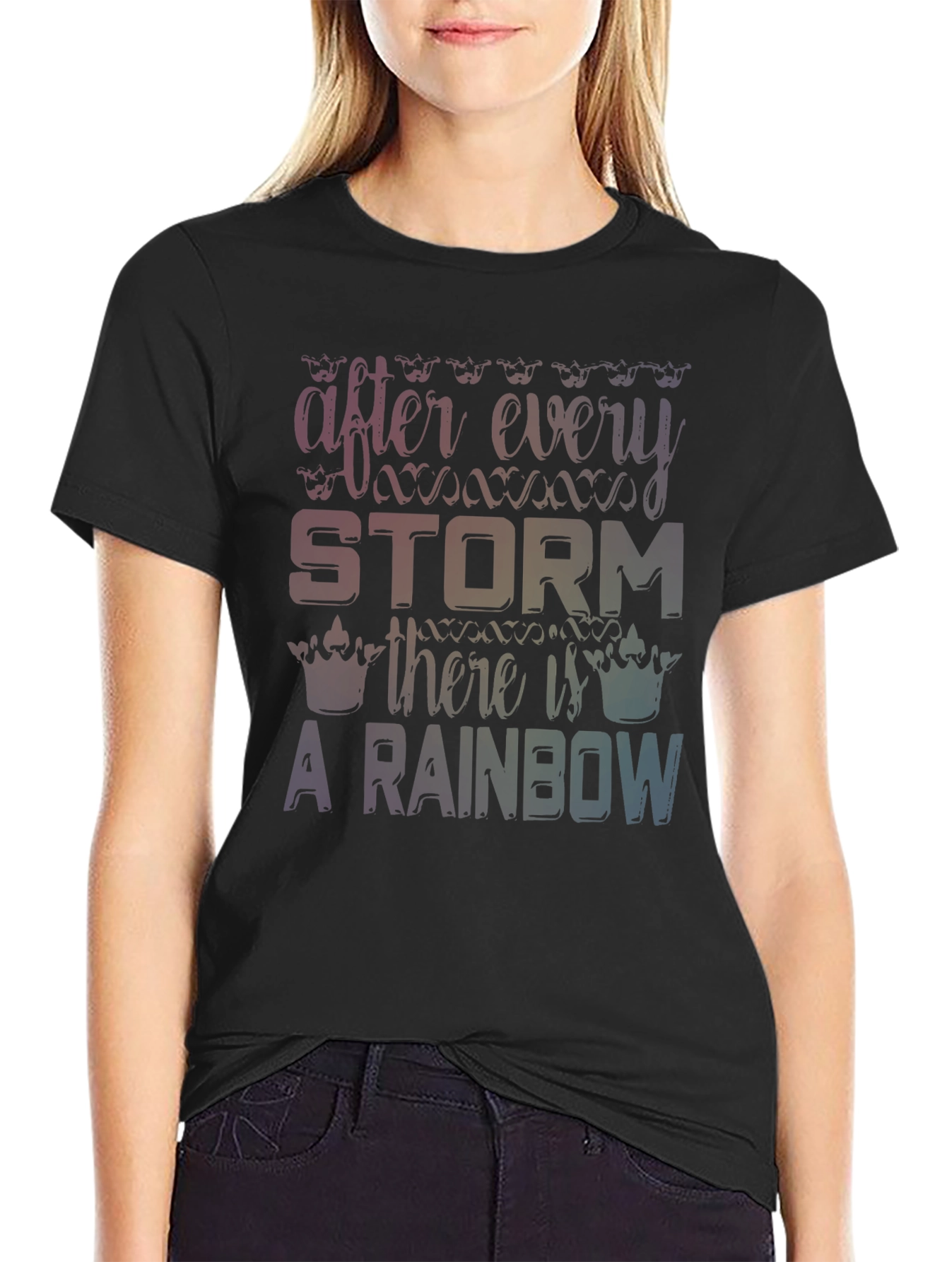 Rainbow After the Storm Graphic T-Shirt