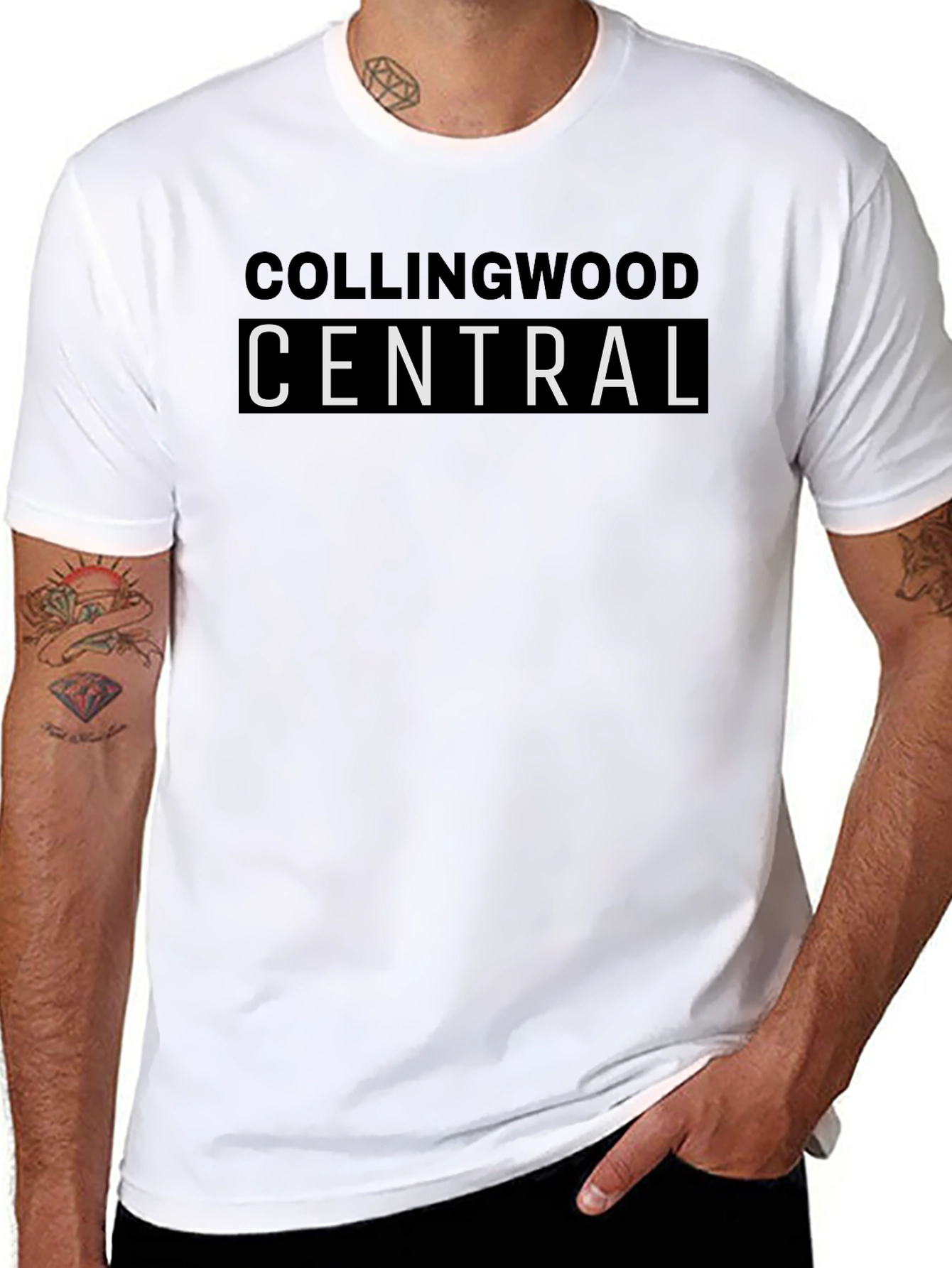 Collingwood Central Black T-Shirt