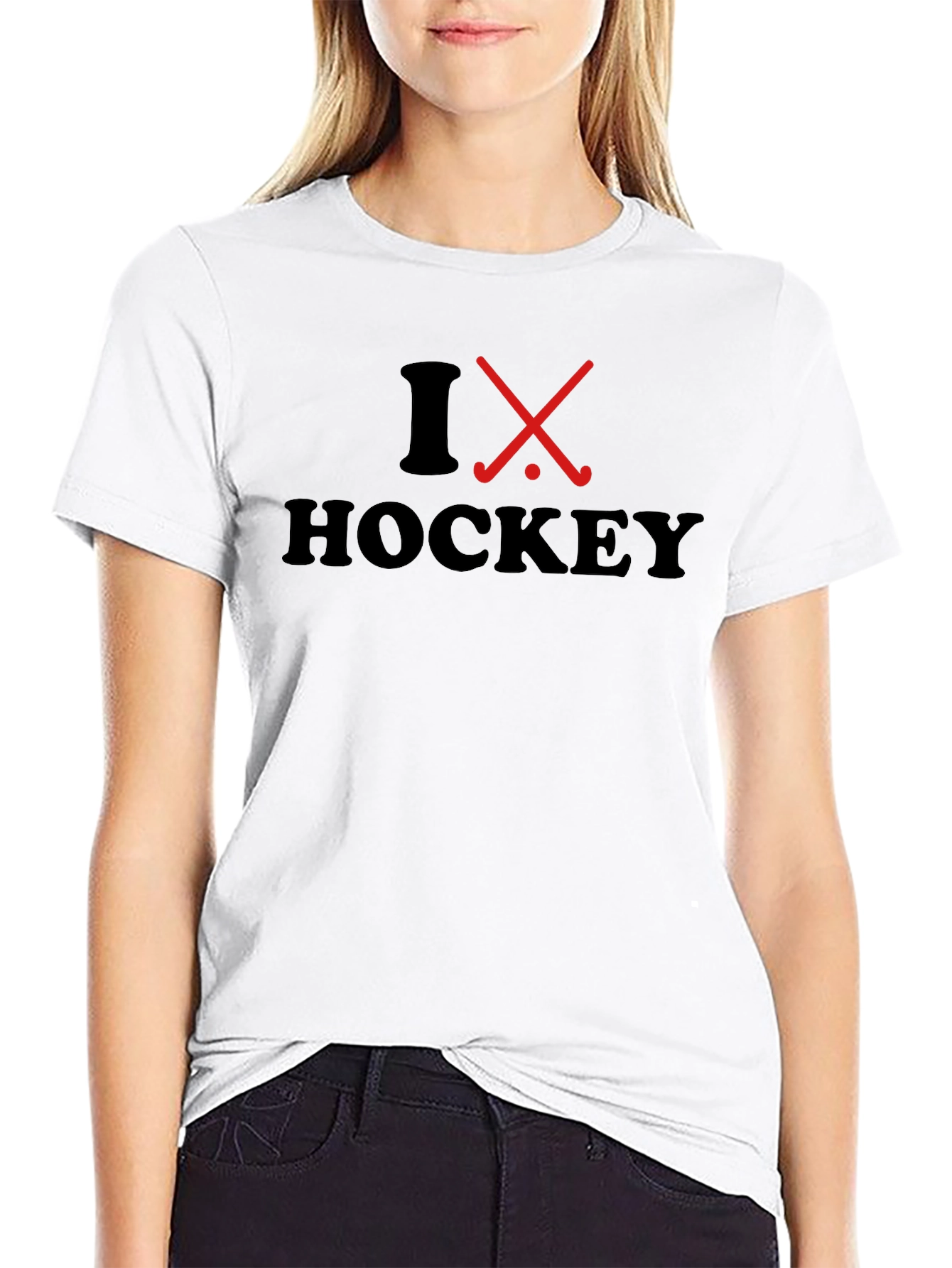 I Love Hockey Graphic T-Shirt