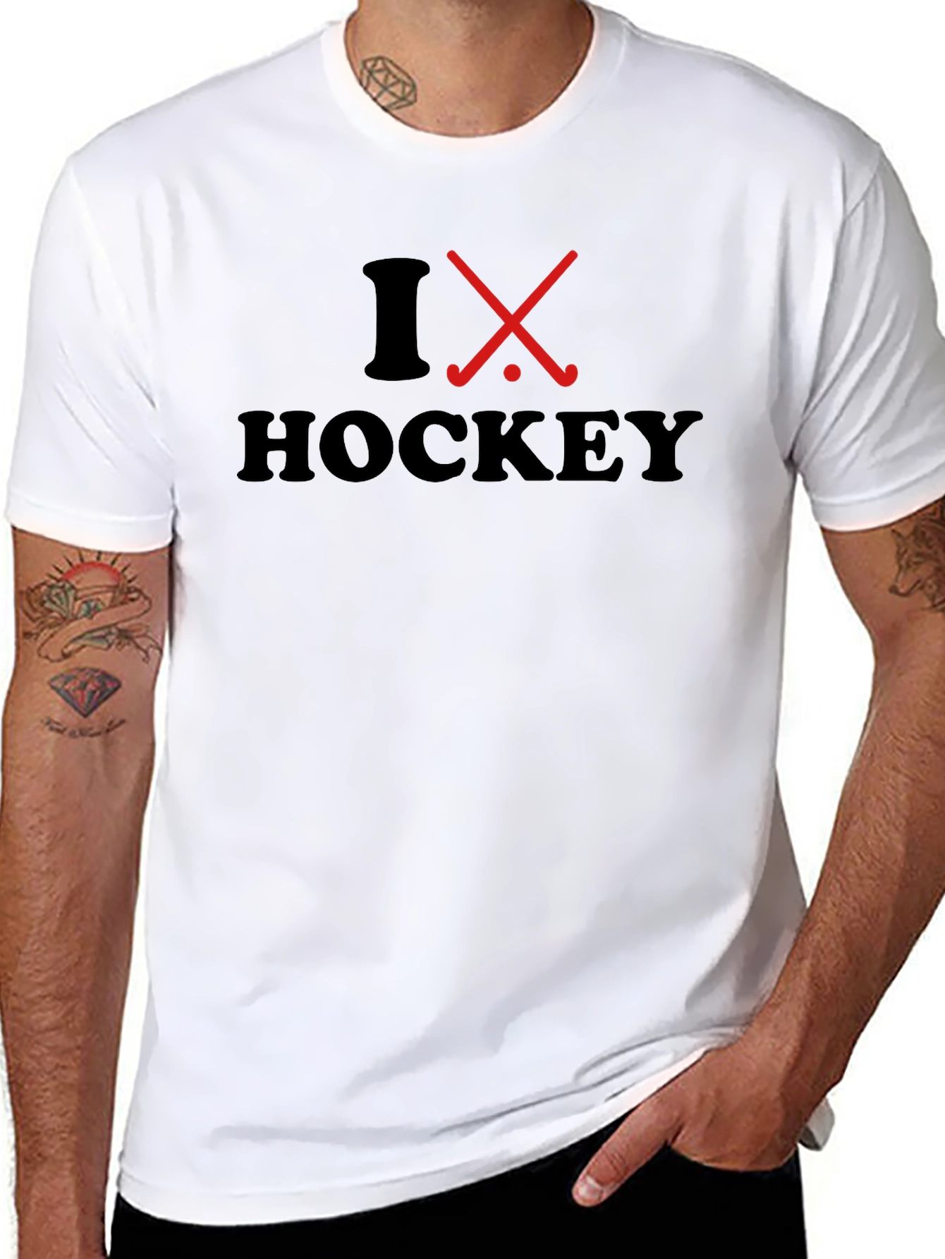 I Love Hockey Graphic T-Shirt