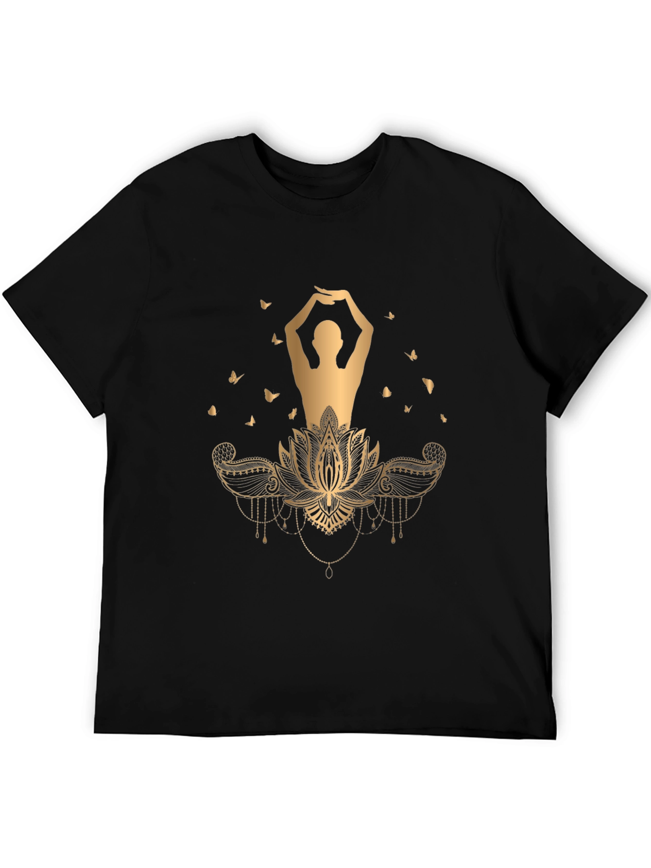 Lotus Yoga Graphic Tee - Stylish Comfort