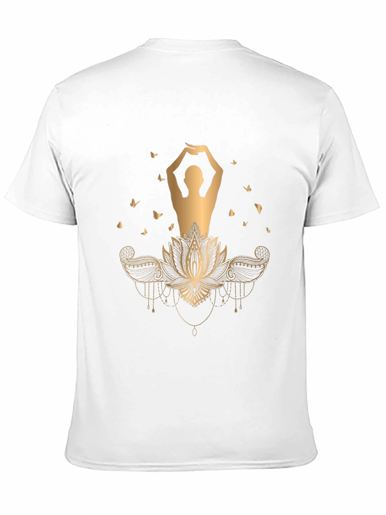 Lotus Yoga Graphic Tee - Stylish Comfort