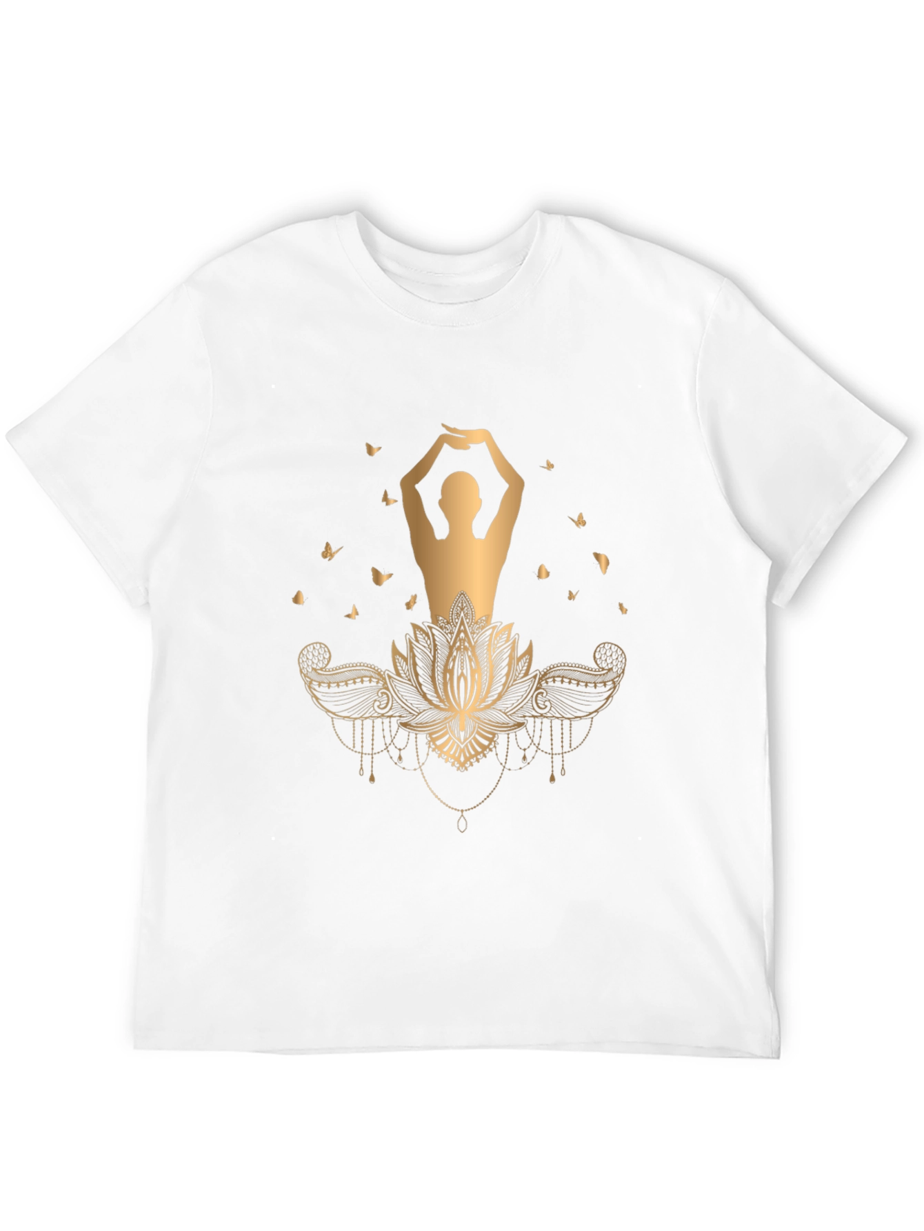Lotus Yoga Graphic Tee - Stylish Comfort