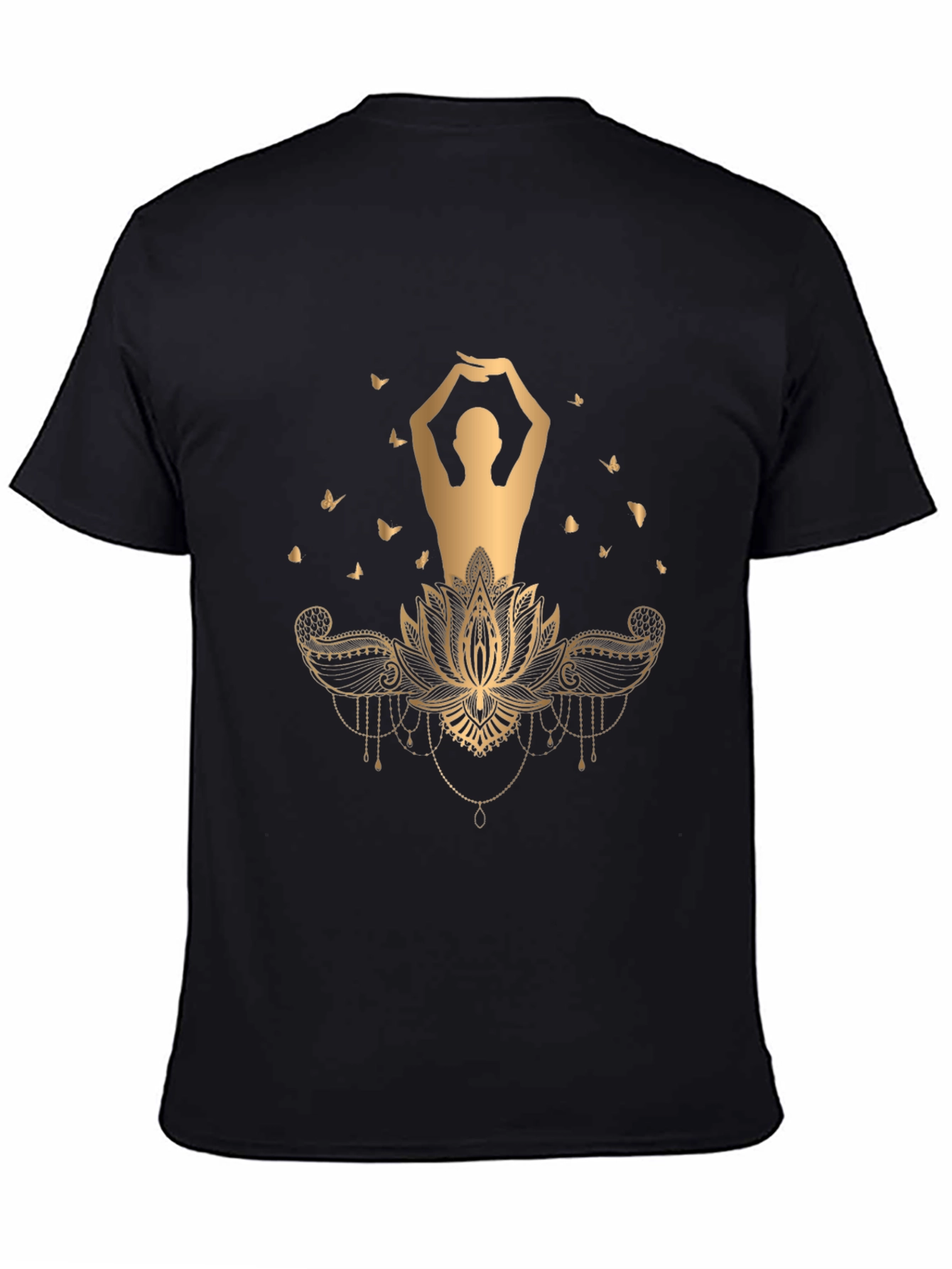 Lotus Yoga Graphic Tee - Stylish Comfort