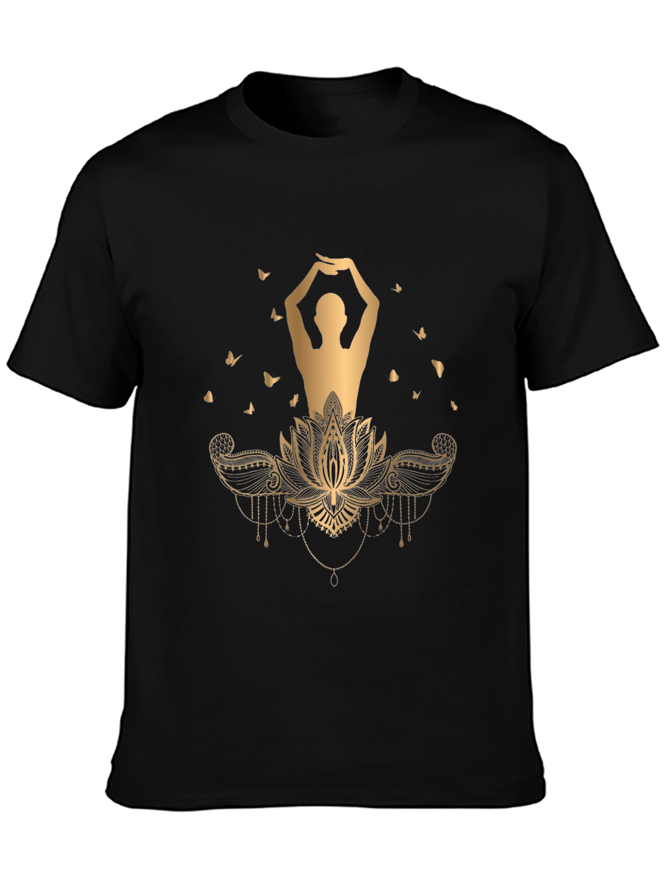 Lotus Yoga Graphic Tee - Stylish Comfort