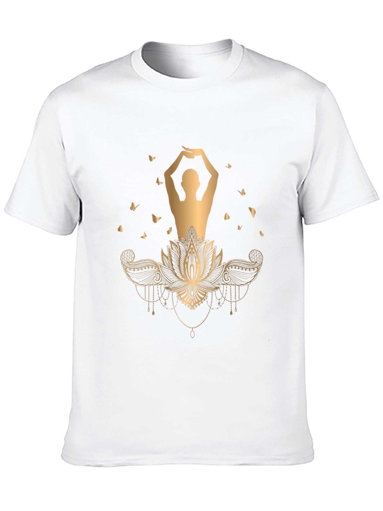 Lotus Yoga Graphic Tee - Stylish Comfort