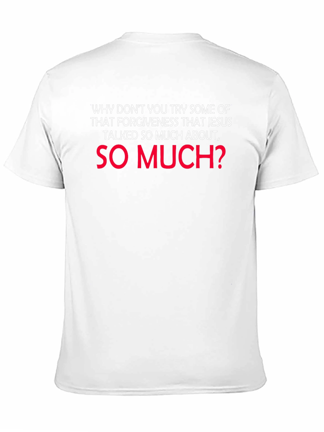 Forgiveness Slogan Graphic Tee - Casual Style