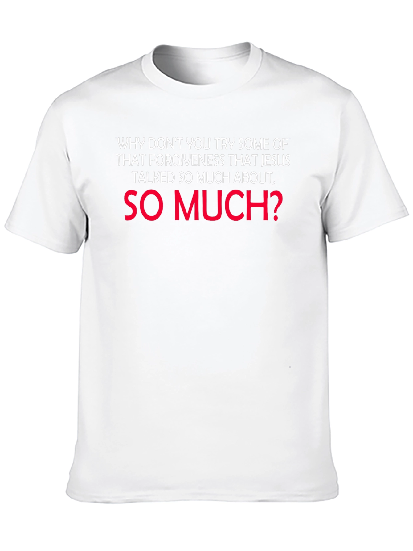 Forgiveness Slogan Graphic Tee - Casual Style
