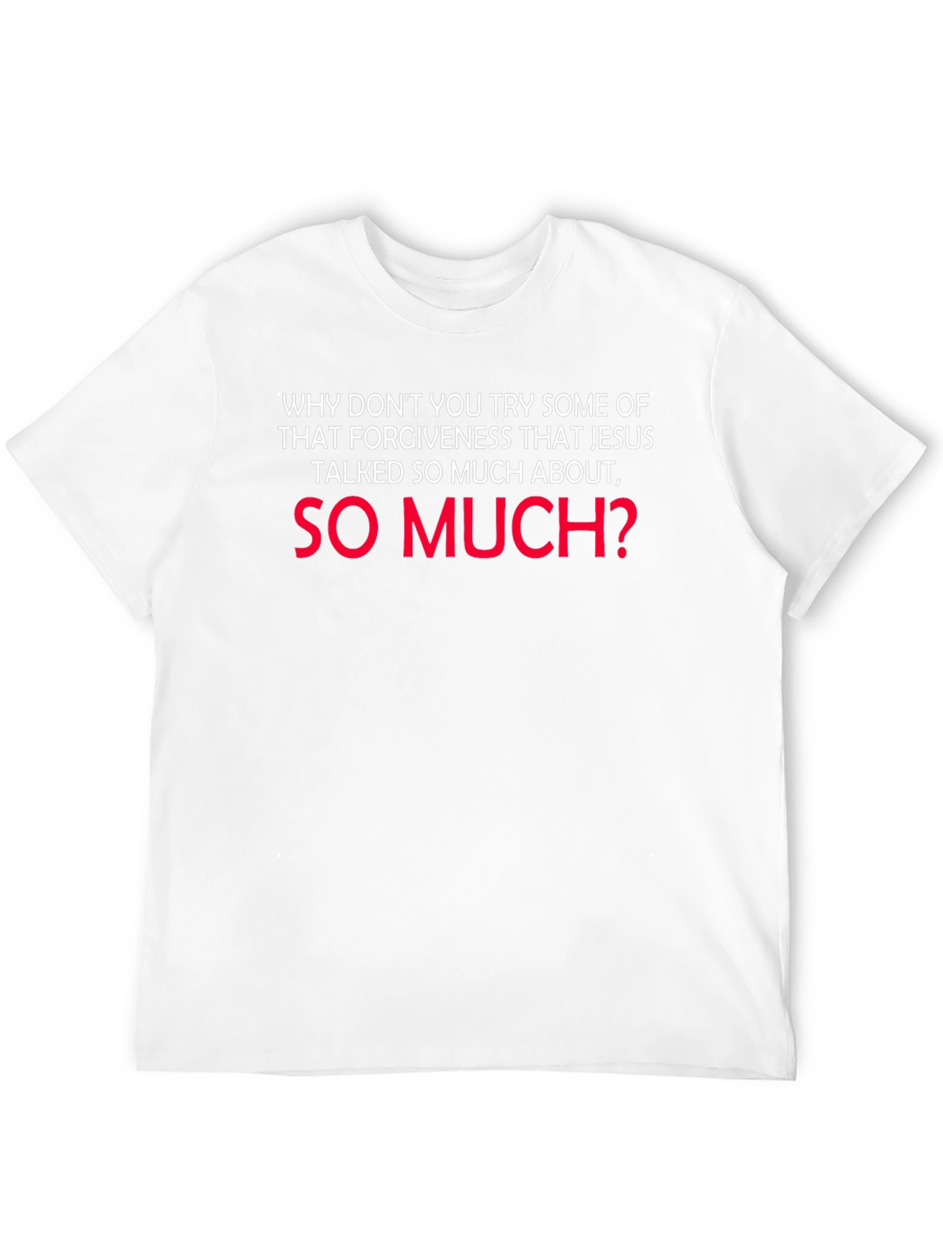 Forgiveness Slogan Graphic Tee - Casual Style